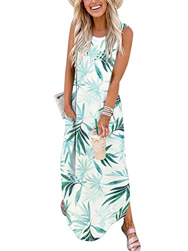 Floral Green White