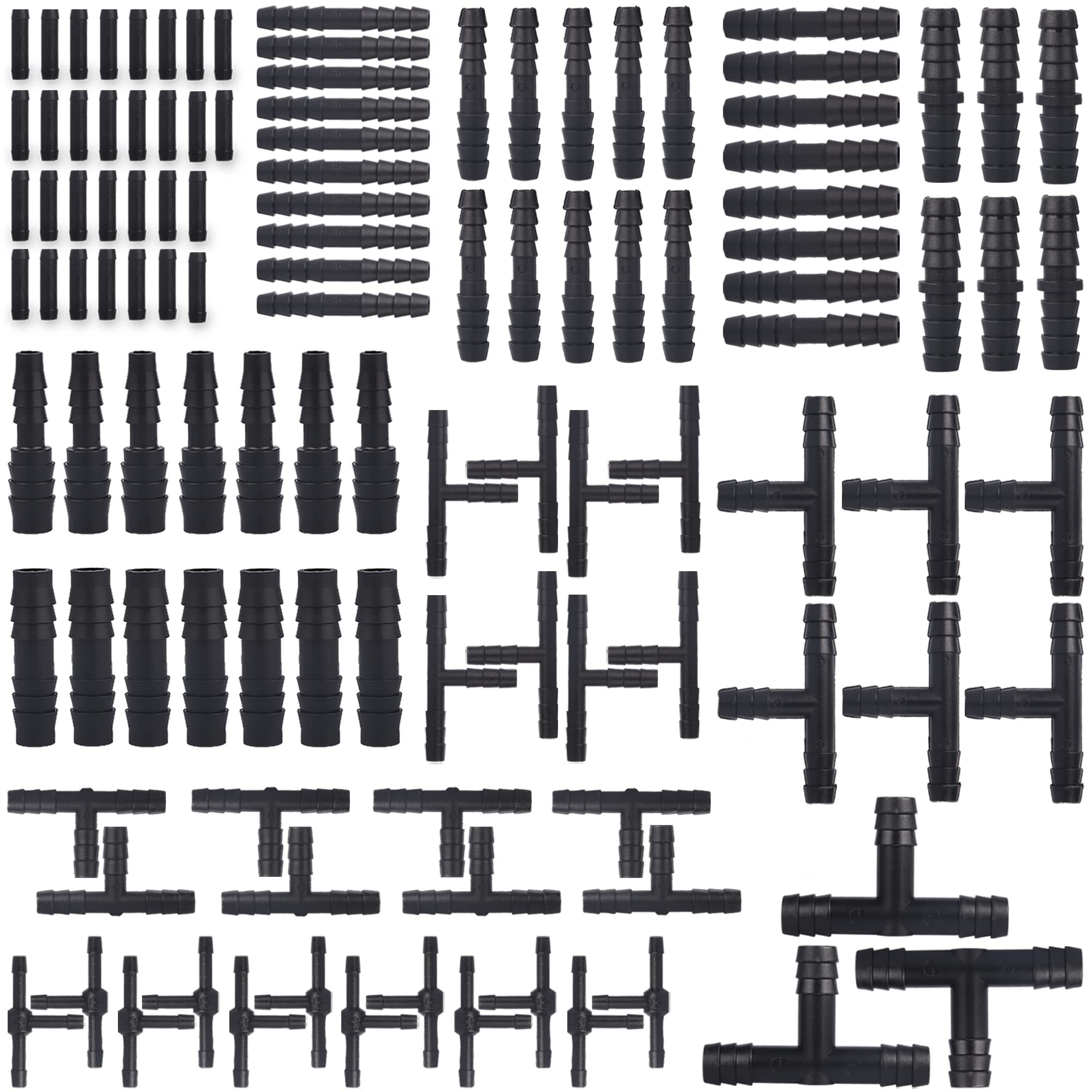 High Performance Automotive Silicone Vacuum Hose Kit - 6PCS (5FT Each) in 1/8