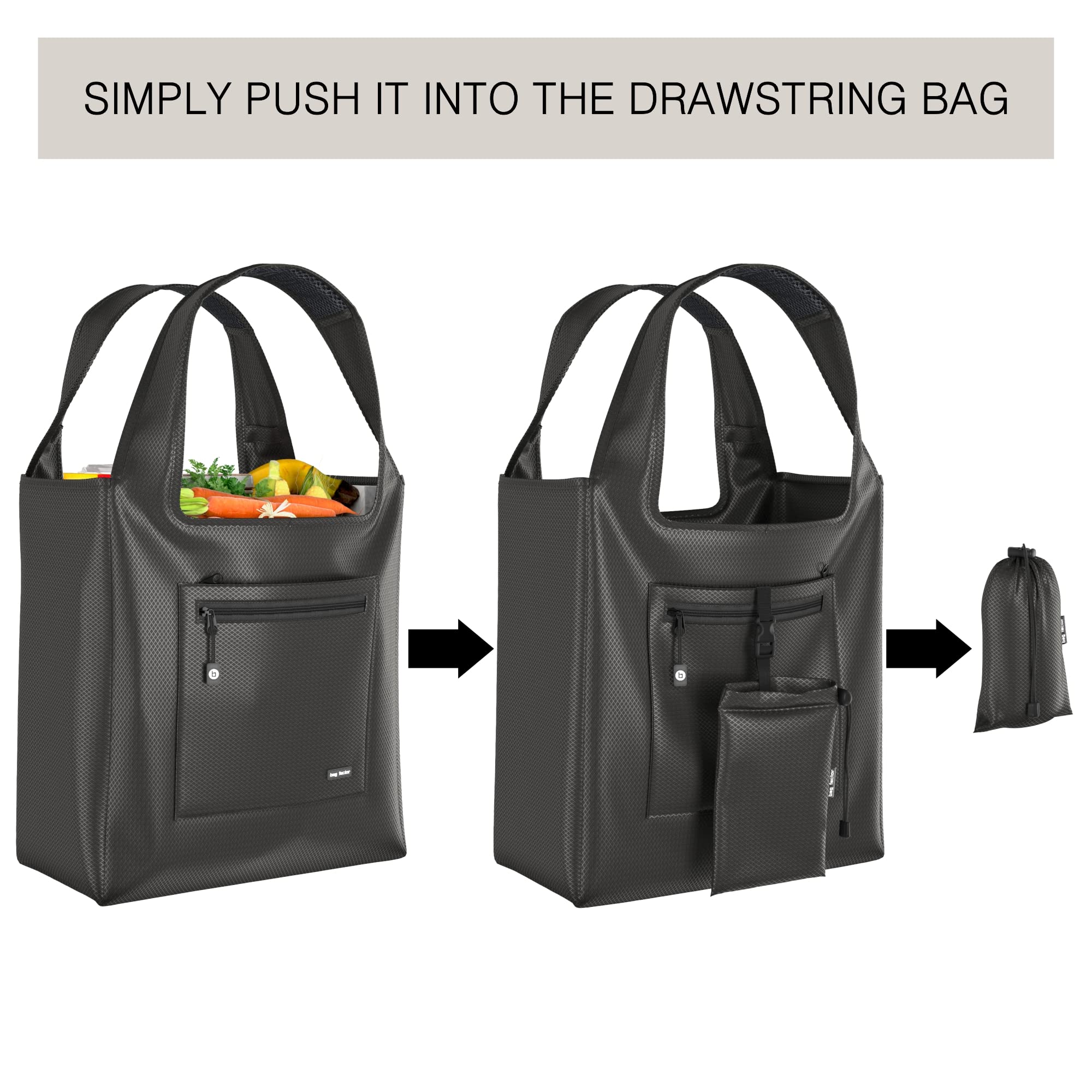 Premium Reusable Grocery Bags - Heavy Duty Foldable Shopping Tote Bags for Groceries, Shopping & Travel | Eco-Friendly & Durable