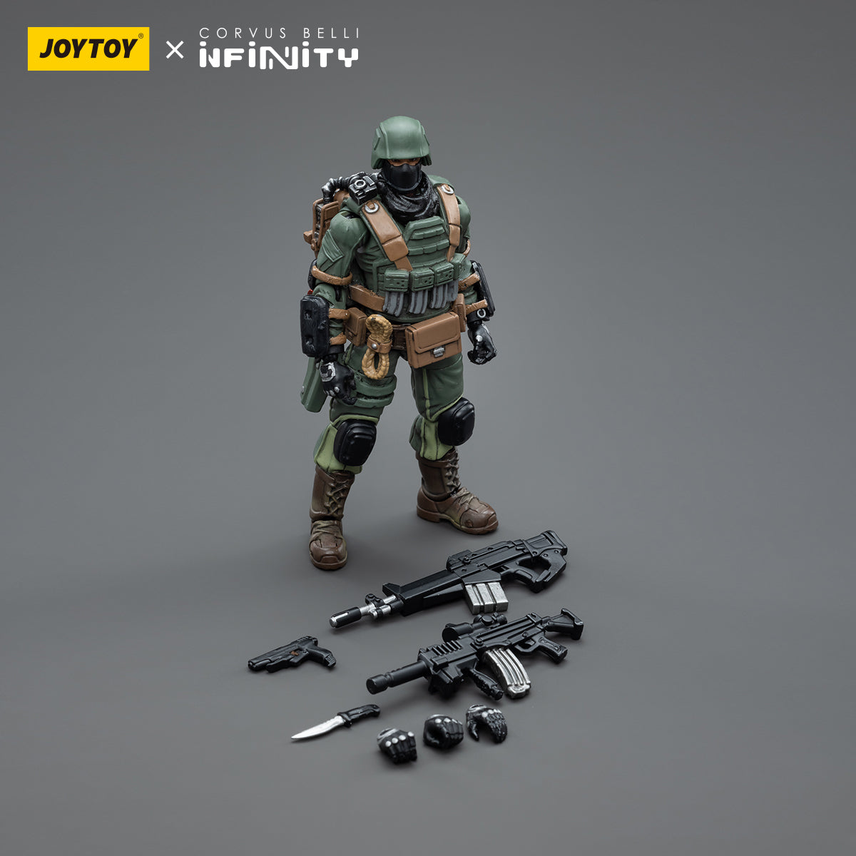 1/18 JOYTOY 3.75 Inch Military Action Figure Infinity Ariadna Set (4 PCs) - Perfect for Collectors, Wargaming, and Display Scenes
