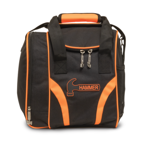 Hammer Tough 1 Ball Tote Bowling Bag - Orange | Durable Single Ball Carrier for League Play & Practice | Perfect for Bowling Enthusiasts & Beginners