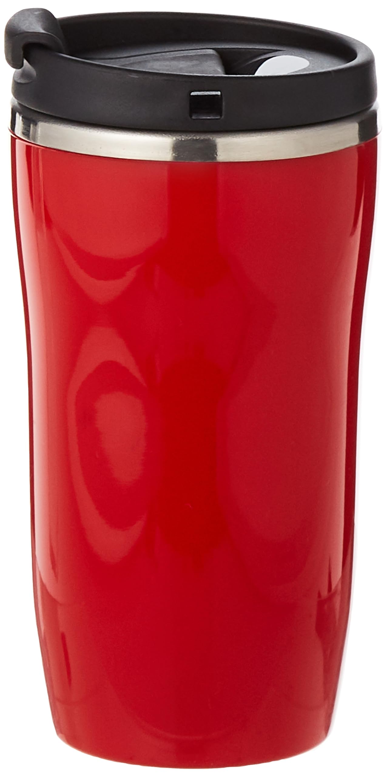 Melitta 6758256 Insulated Travel Coffee Mug - 16oz BPA-Free Plastic Thermos with Leak-Proof Lid & Comfort Grip - Keeps Drinks Hot/Cold for Hours - Perfect for Commuting, Camping & Office Use (Red)
