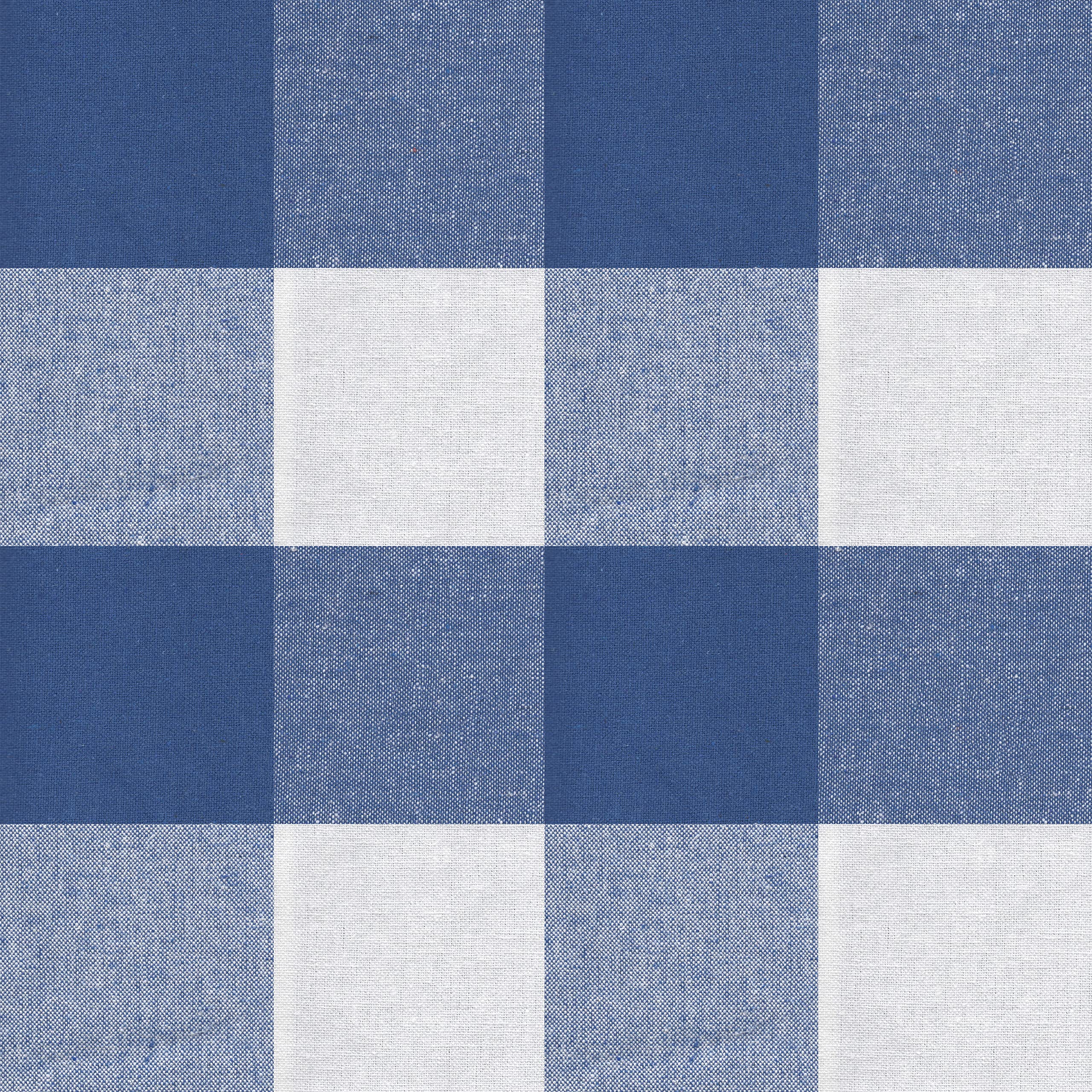 Encasa XO Farmhouse Throw Pillow Covers Set of 2 - 18x18 Inch Buffalo Blue Checkered & Striped Decorative Cushion Covers (No Inserts) for Living Room, Sofa, Couch, Bedroom - Cozy Home Decor Accent