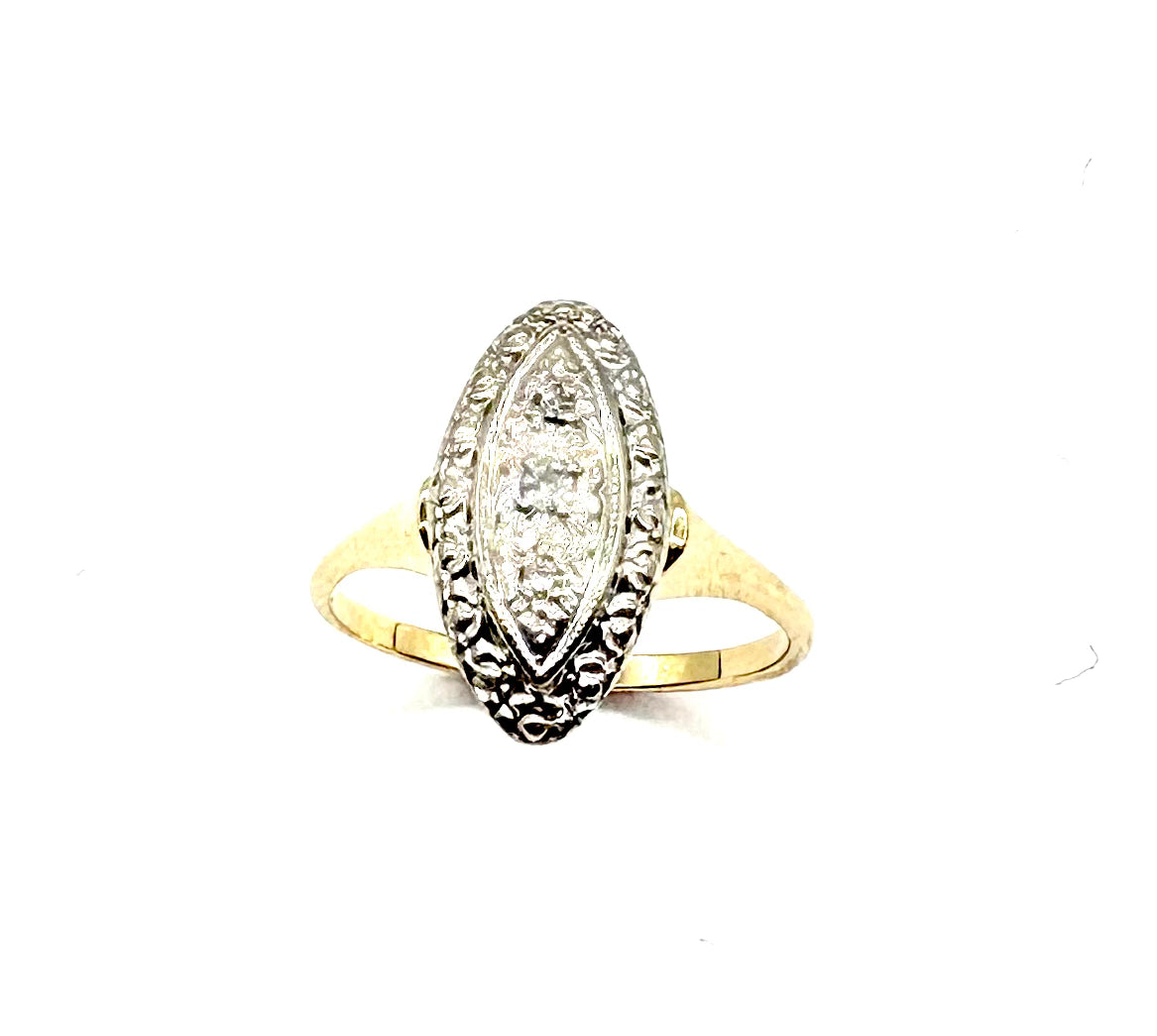 14K Gold Vintage Princess Cut Ring - Elegant & Timeless Jewelry for Women, Perfect for Weddings, Anniversaries & Special Occasions