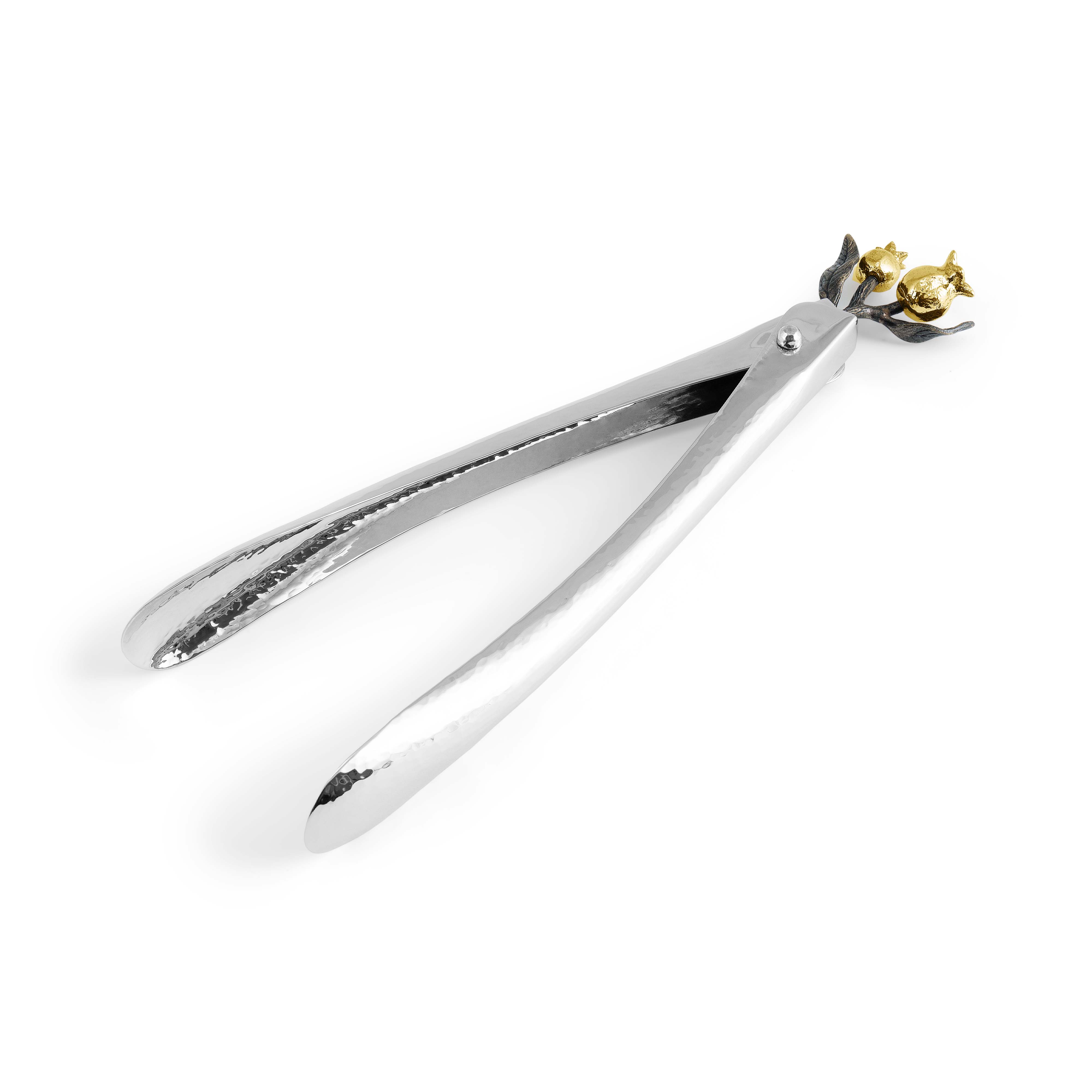 Premium Stainless Steel Pomegranate Lock Spring Tongs - Heavy Duty Kitchen Tool for Pomegranate Deseeding, Fruit Picking, and Salad Tossing - Perfect for Home Cooking, Meal Prep, and Healthy Snacking