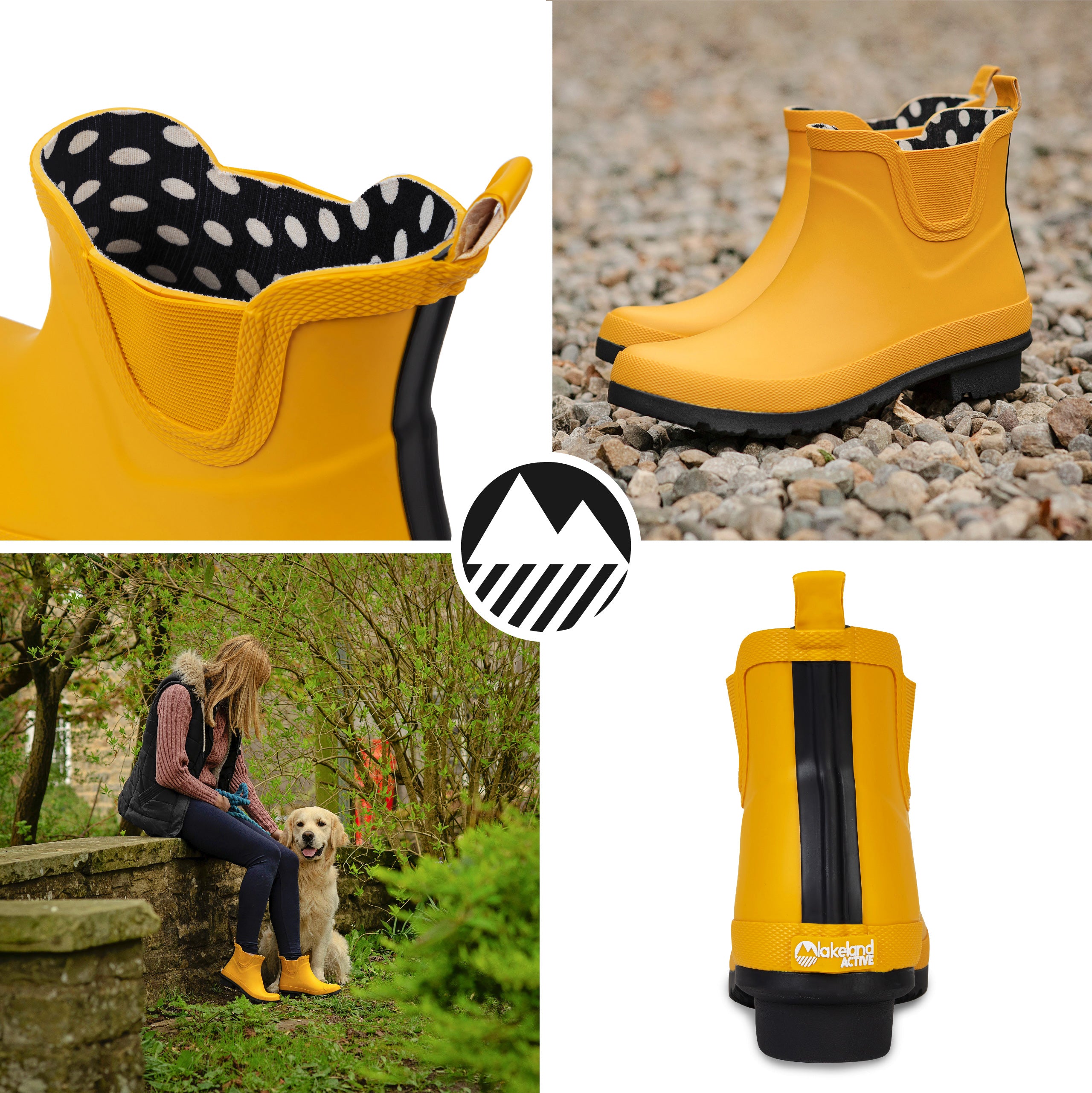 Women's Kelton Short Wellington Boots - Waterproof Rain Boots for Women, Comfortable & Stylish Outdoor Boots - Perfect for Gardening, Hiking, and Rainy Days