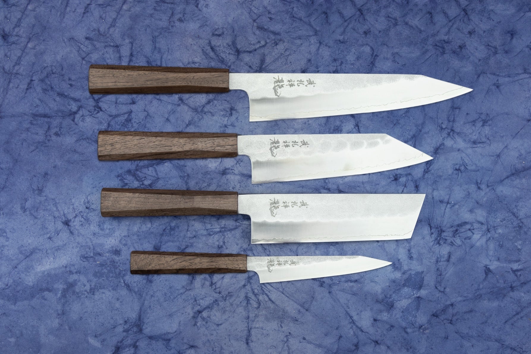 Premium Ryusen Blazen Knife Set - 6-Piece Japanese Damascus Steel Kitchen Knives for Professional Chefs & Home Cooking - Perfect for Slicing, Dicing & Meat Cutting