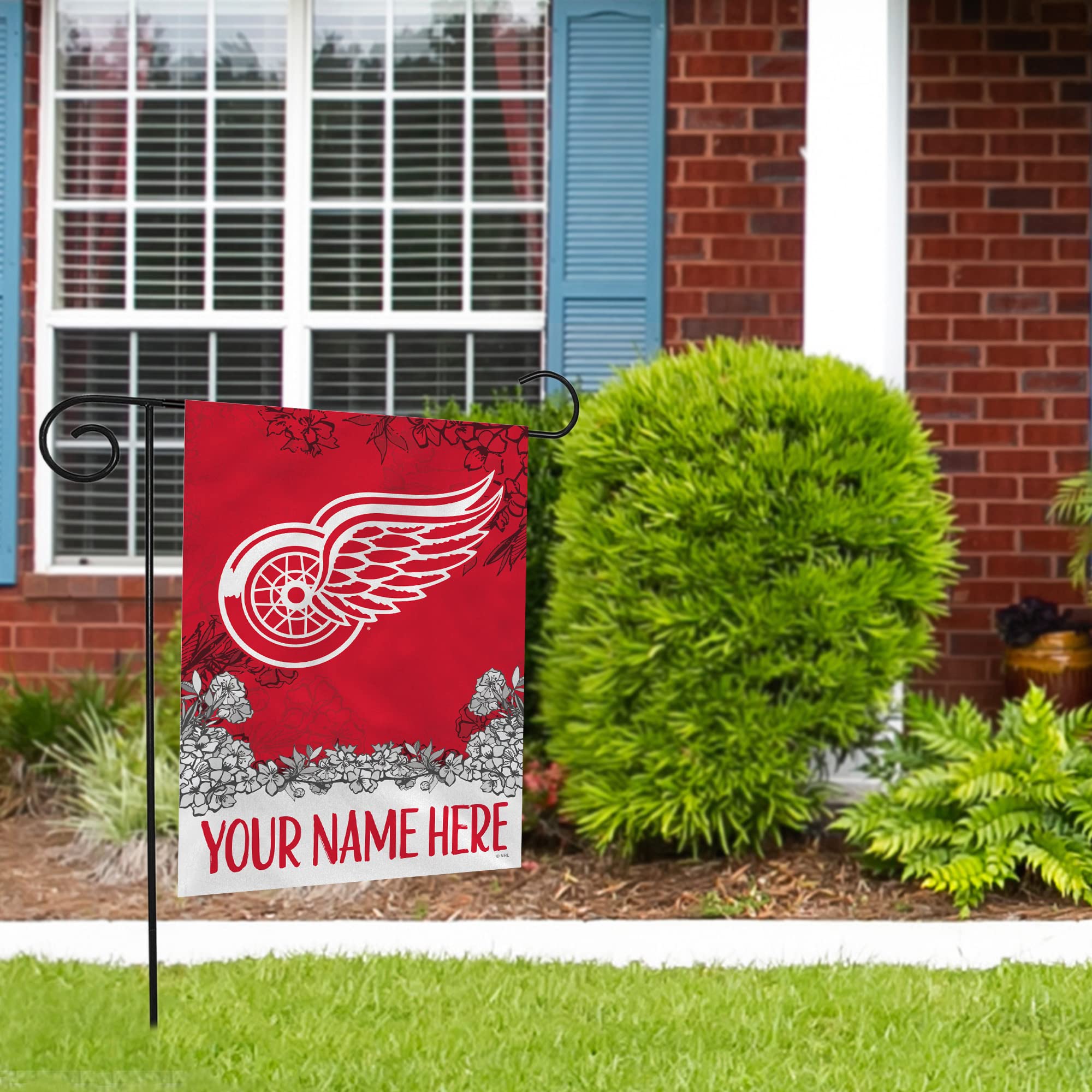 Personalized NHL Hockey Double-Sided Garden Flag 13x18 Inches - Rico Industries Official Licensed Team Flags for Outdoor Yard Decor, Sports Fan Gifts & Game Day Party Decorations