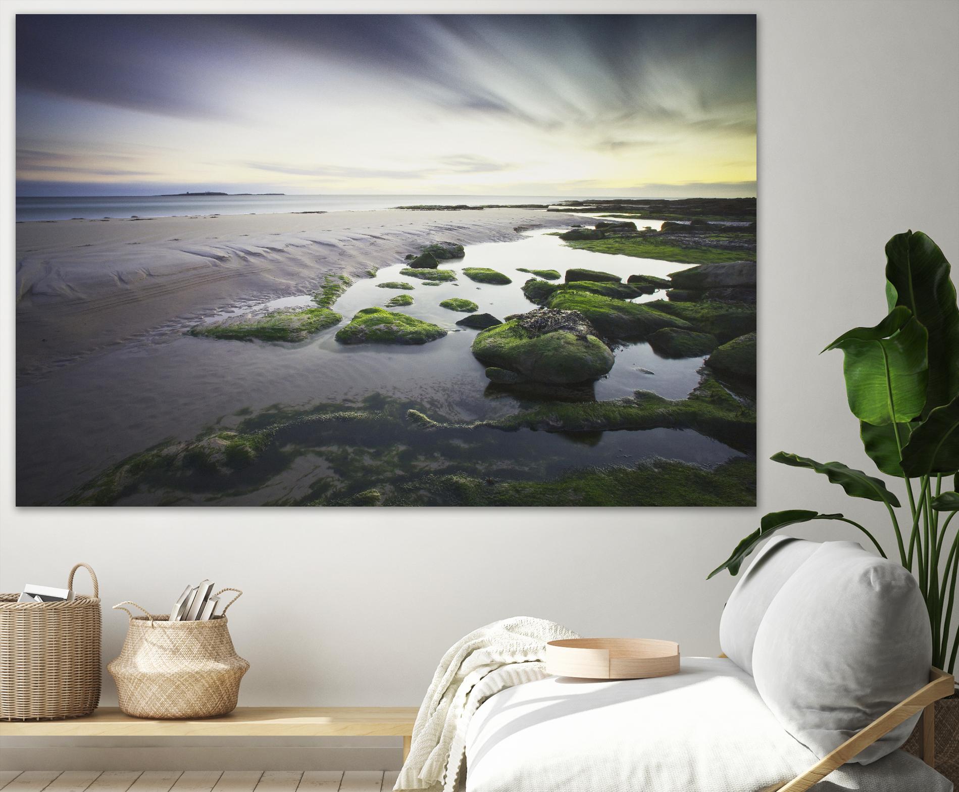 Cooper Dawn Over Seahouses Beach - Stunning Coastal Wall Art for Home & Office Decor | Perfect for Living Rooms, Bedrooms & Beach House Interiors