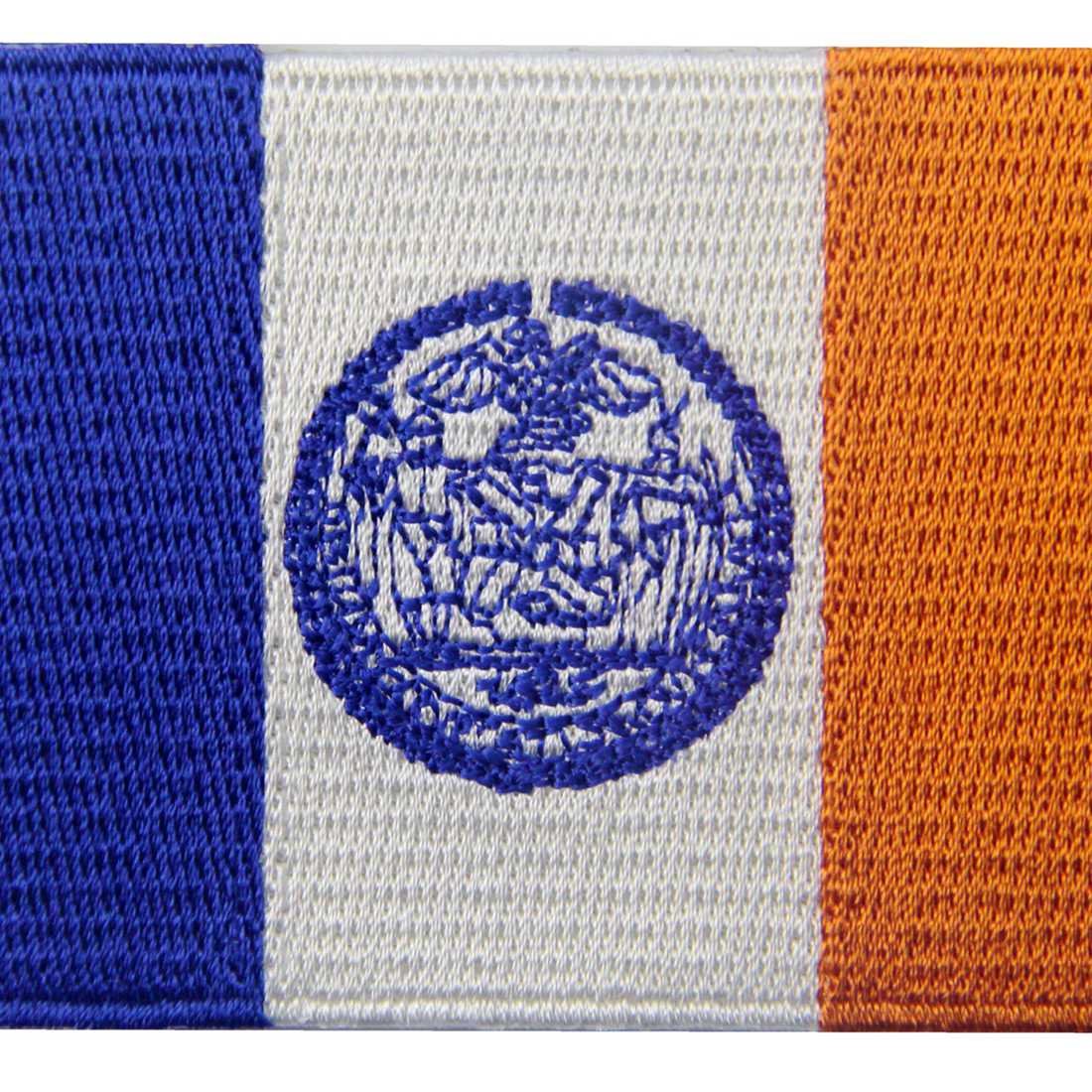 New York City Flag Patch - Embroidered Iron On & Sew On Emblem for Jackets, Bags, Hats - NYC Souvenir & Patriotic Accessories