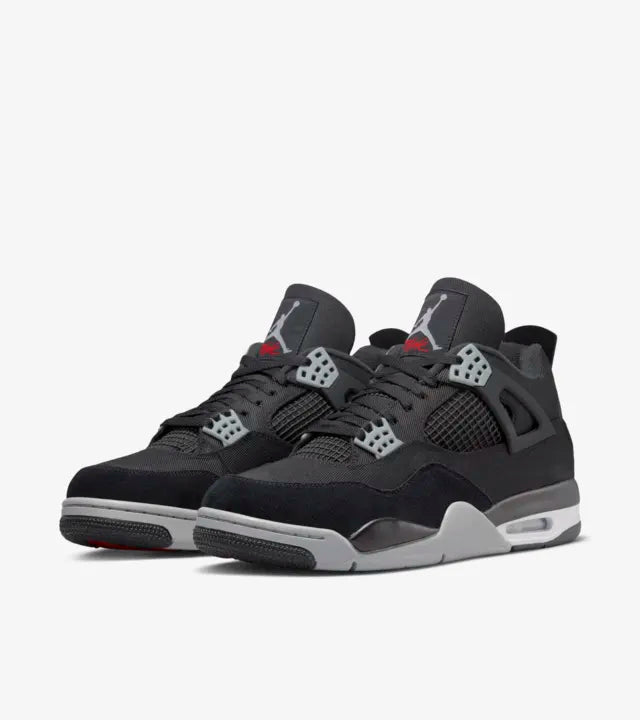 Nike Air Jordan 4 Retro SE Black Canvas Men's Basketball Shoes (DH7138-006) - Perfect for Streetwear Fashion & Court Performance