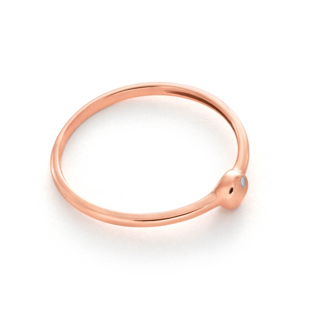 9ct Rose Gold Diamond Ring - 1 Carat Solitaire Engagement Ring for Women - Perfect for Proposals, Anniversaries & Special Occasions