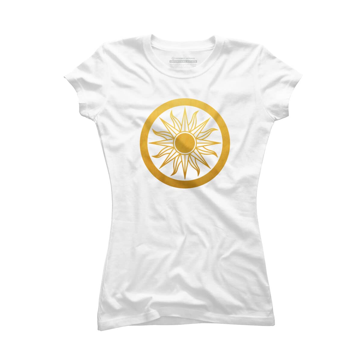 Design By Humans Junior's Solar by Timea T-Shirt - Trendy Graphic Tee for Teens & Youth - Perfect for Casual Wear, School, and Everyday Outfits