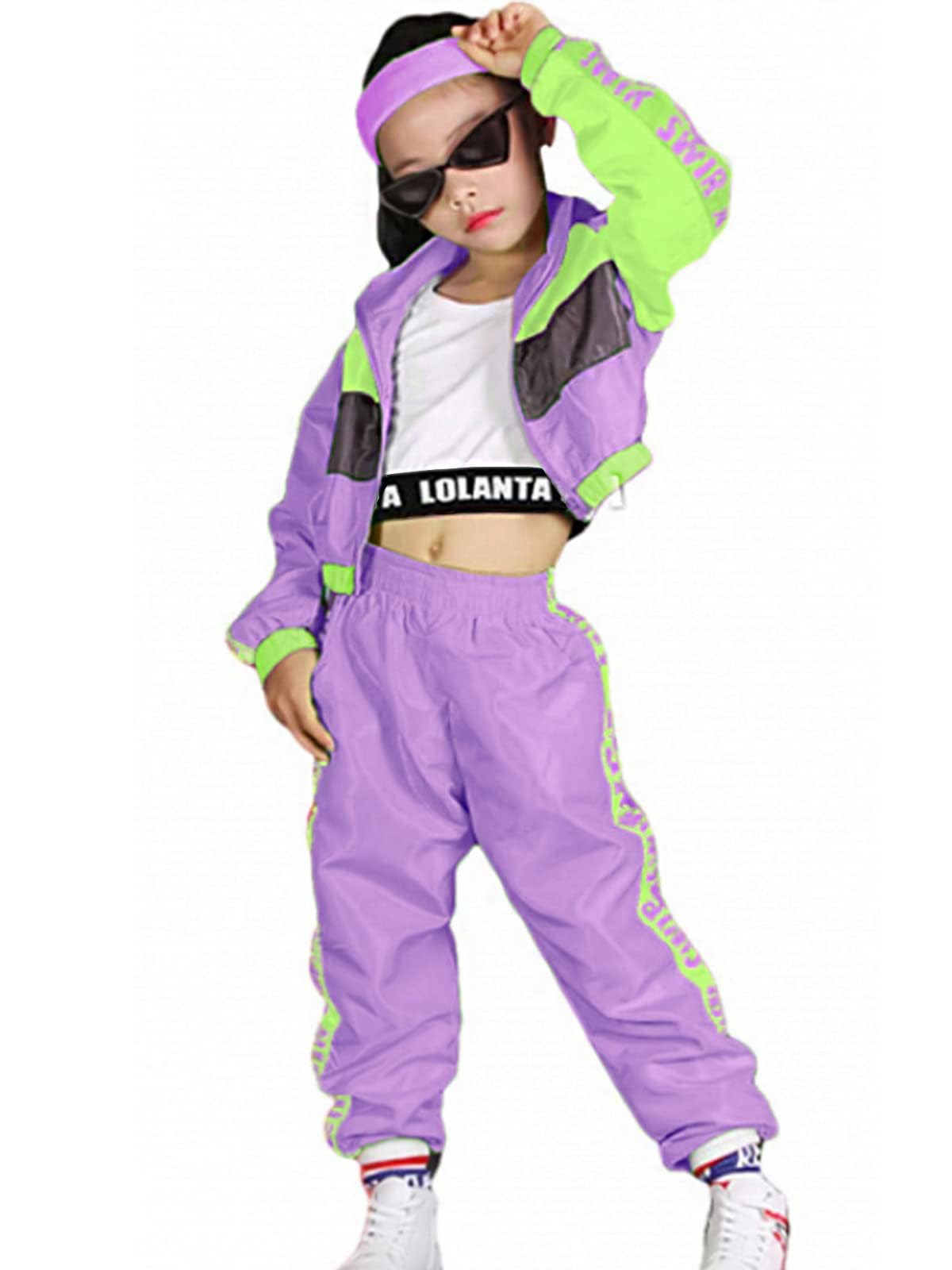 Girls Dance Outfit Set - Hip Hop Modern Jazz Team Performance Costume for Kids | Perfect for Dance Competitions, Recitals & Stage Performances