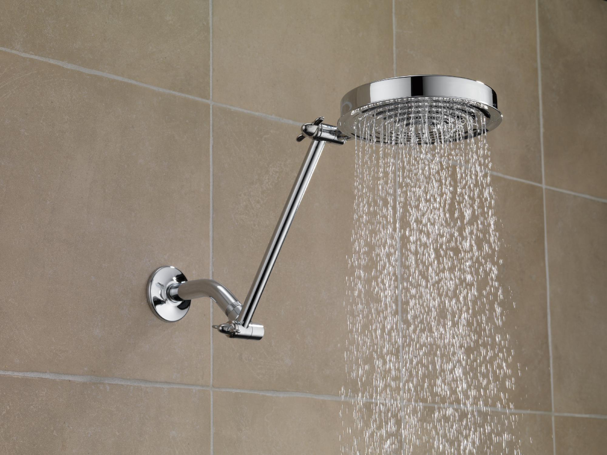 Adjustable Shower Arm - Chrome UA902 PK Delta Replacement - Perfect for Bathroom Renovation & Modern Shower Upgrade