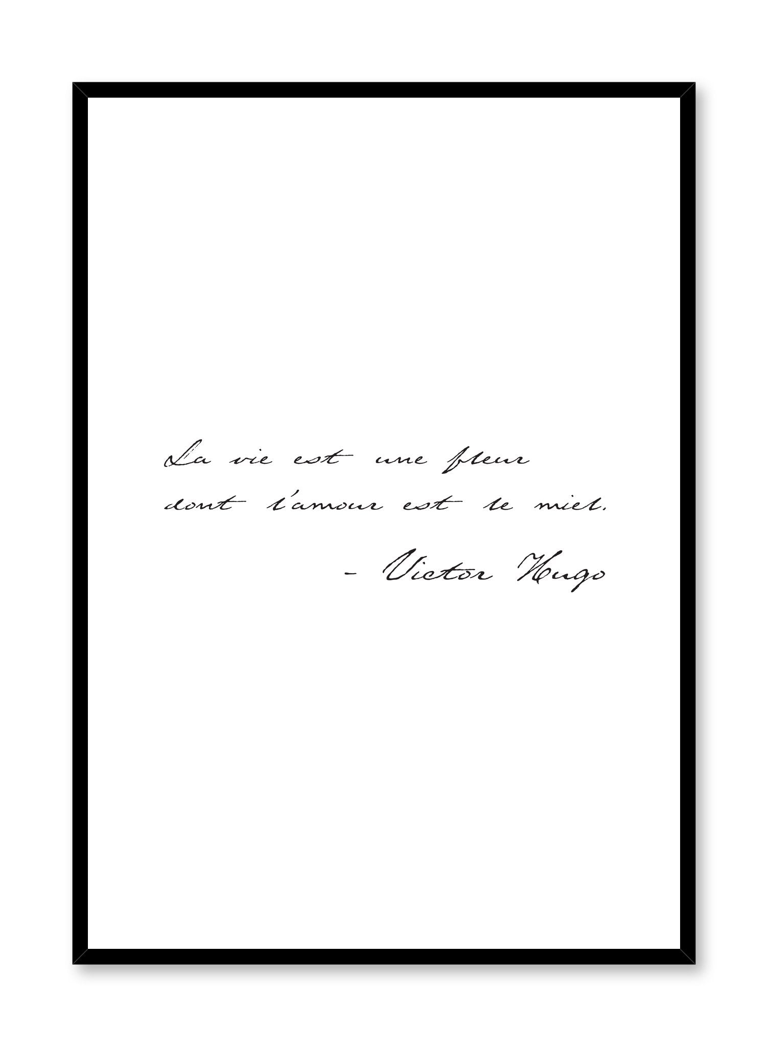 Life Is A Flower Inspirational Wall Art Poster - Motivational Home & Office Decor for Living Room, Bedroom, Workspace