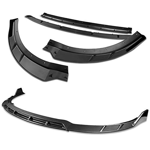 4PCS Front Bumper Spoiler Lip + 6PCS Side Skirt Extensions for 2015-2021 Dodge Charger - Universal Fit 86