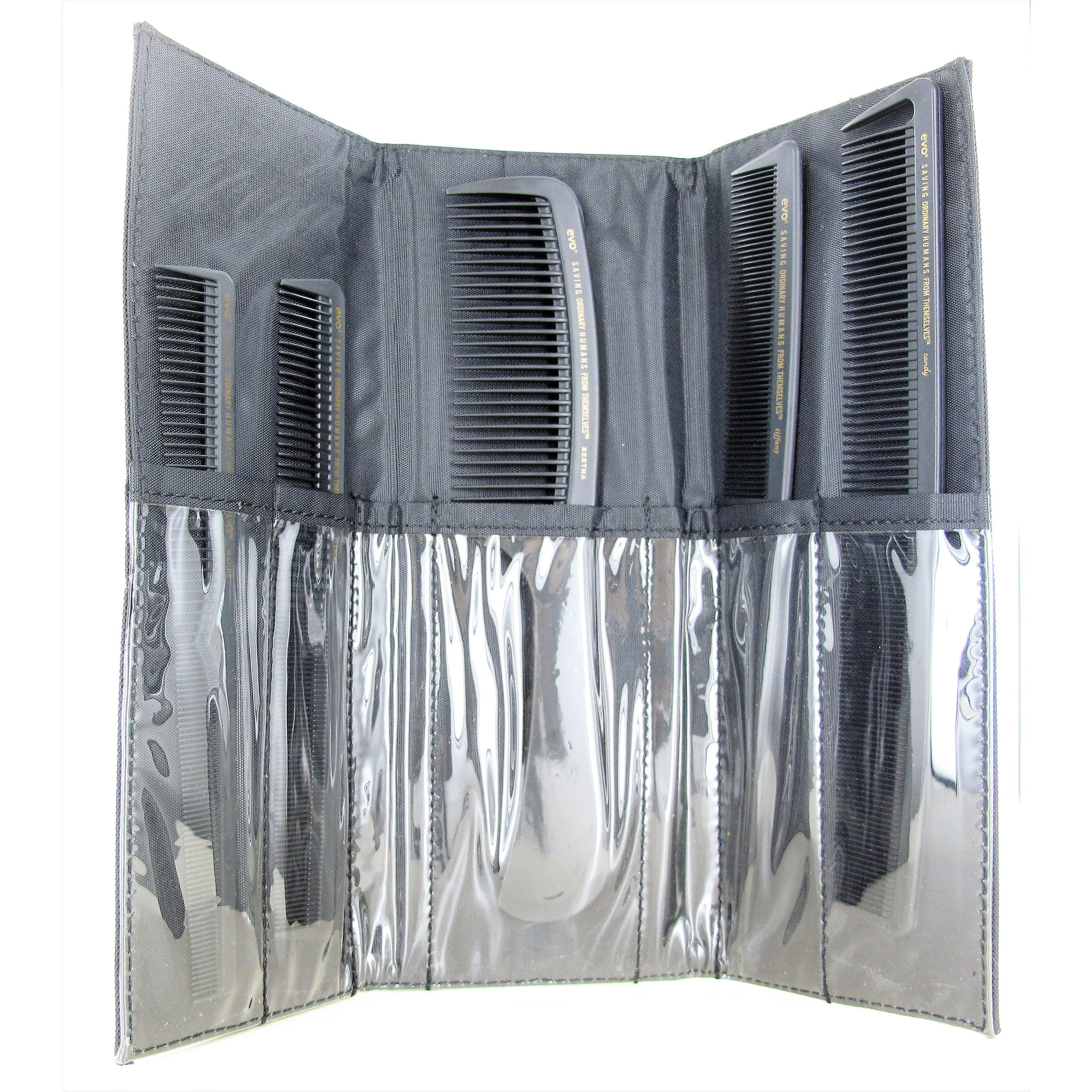 Evo Comb Set - Professional Hair Styling Comb for Men & Women - Detangling, Styling & Smoothing - Perfect for Home, Salon & Travel Use