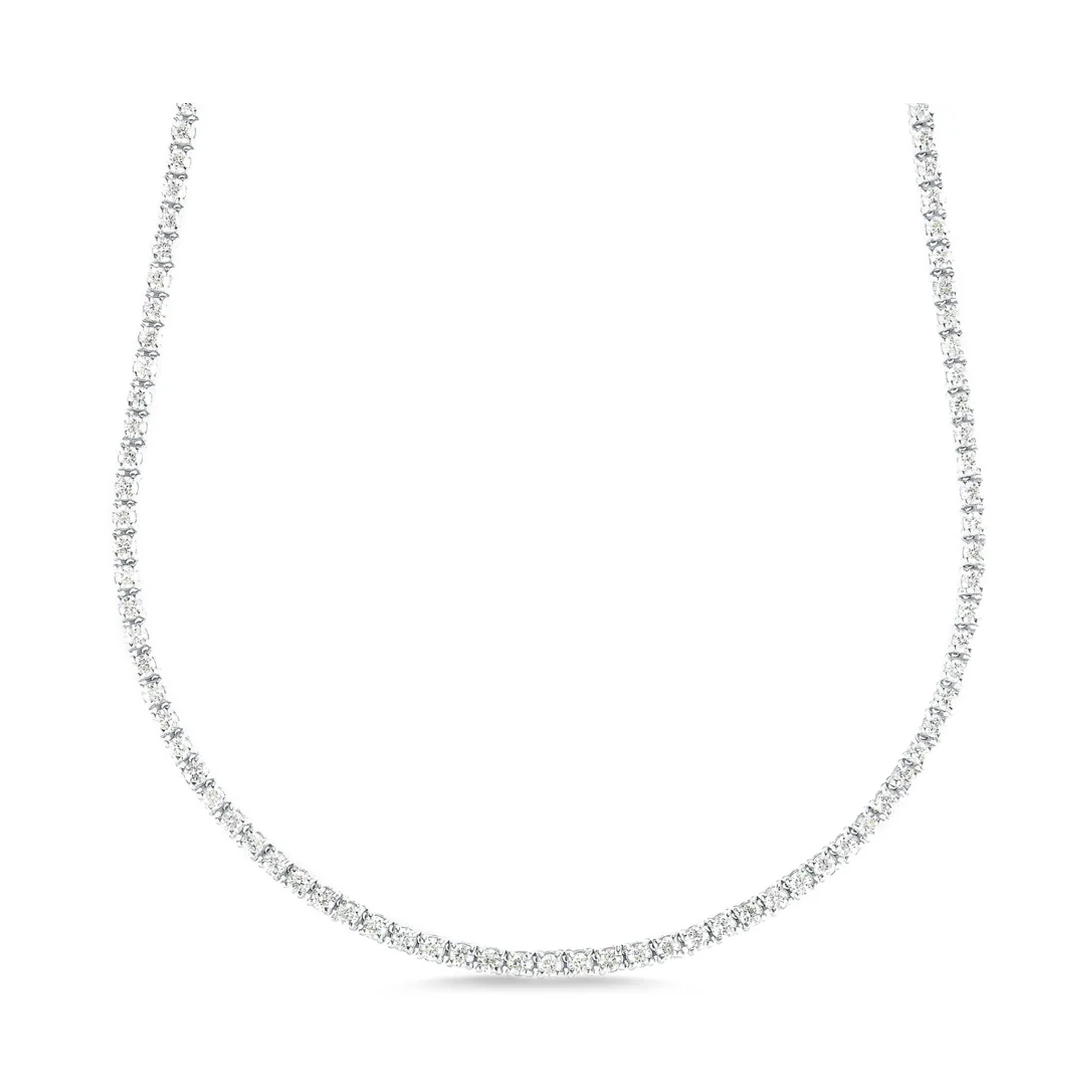 5.25 Carat Diamond Tennis Necklace for Women - Elegant & Sparkling Jewelry for Weddings, Parties & Special Occasions