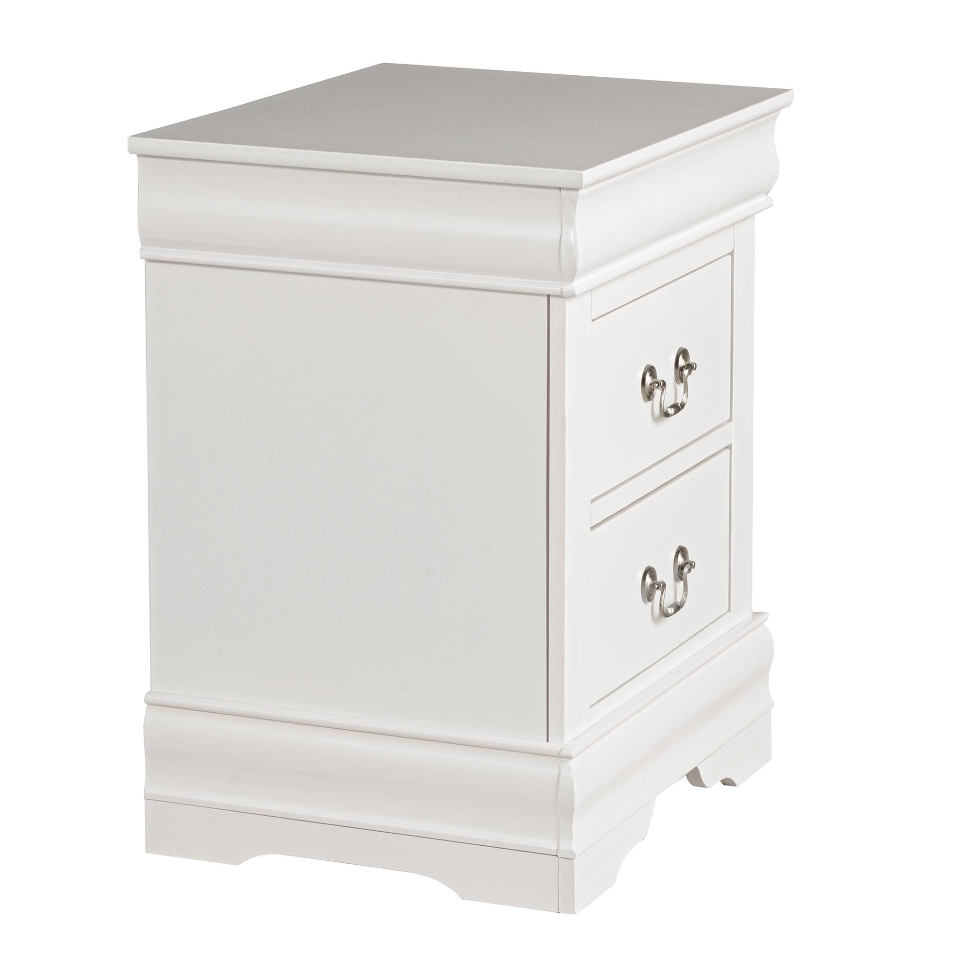Louis Philippe Night Stand by Furniture of America - Elegant Bedside Table for Bedroom Decor, Storage & Organization