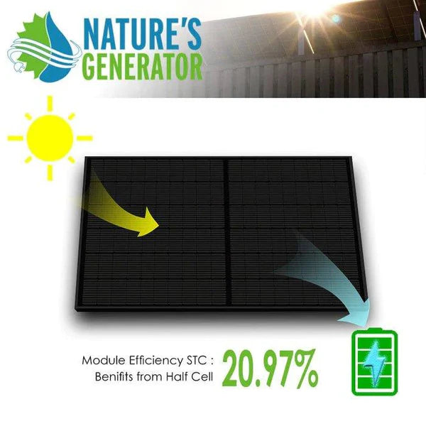 Nature's Generator 10 x 410 Watt Monocrystalline Solar Panels with Mounting Rack Kit | High Efficiency Solar Power System for Home, RV & Off-Grid Energy | Perfect for Emergency Backup & Sustainable Living