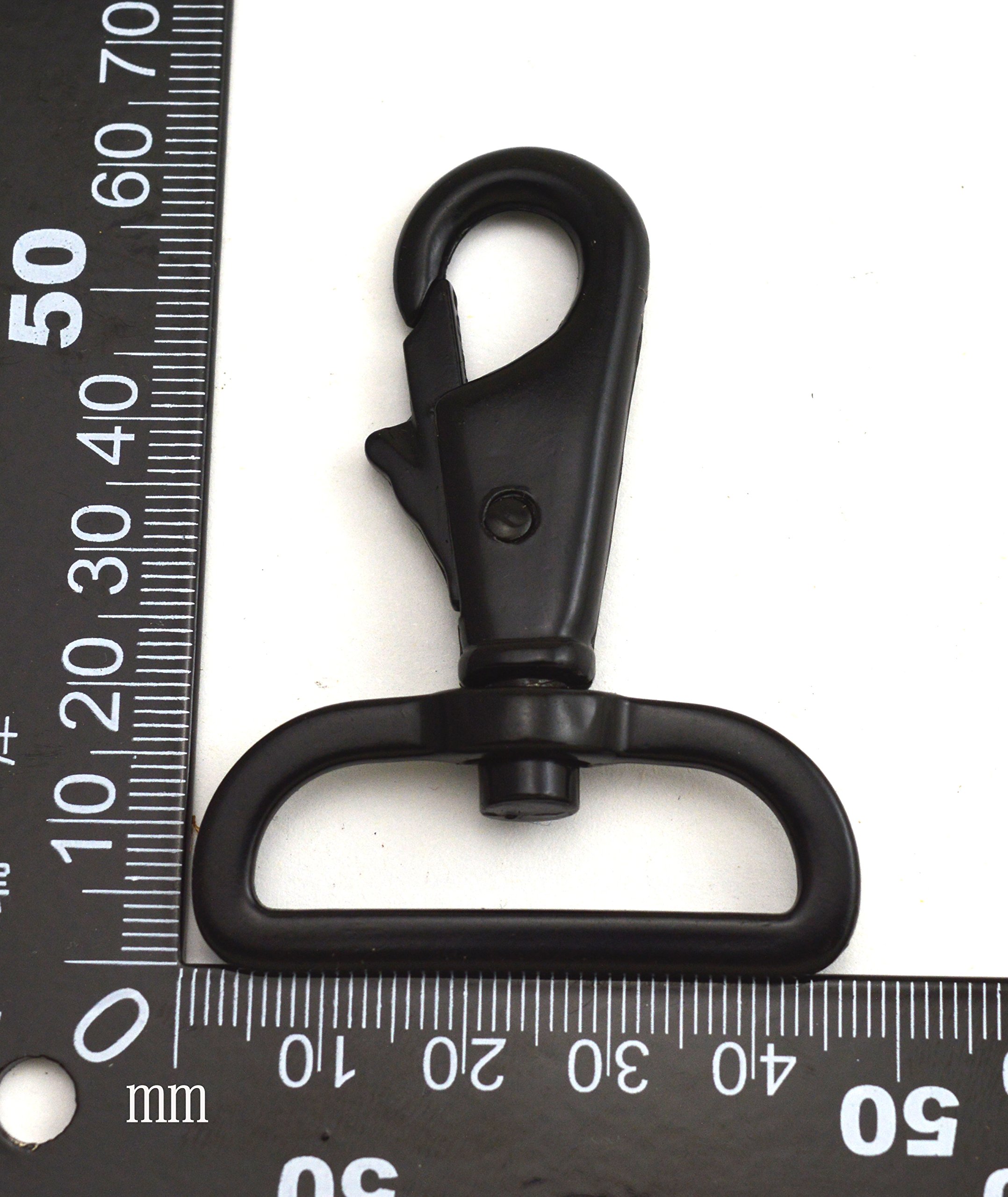 Wuuycoky Right Angle D Ring Swivel Snap Hooks - Heavy Duty Lobster Clasps for Fishing Tackle, Keychains, Dog Leashes & Outdoor Gear