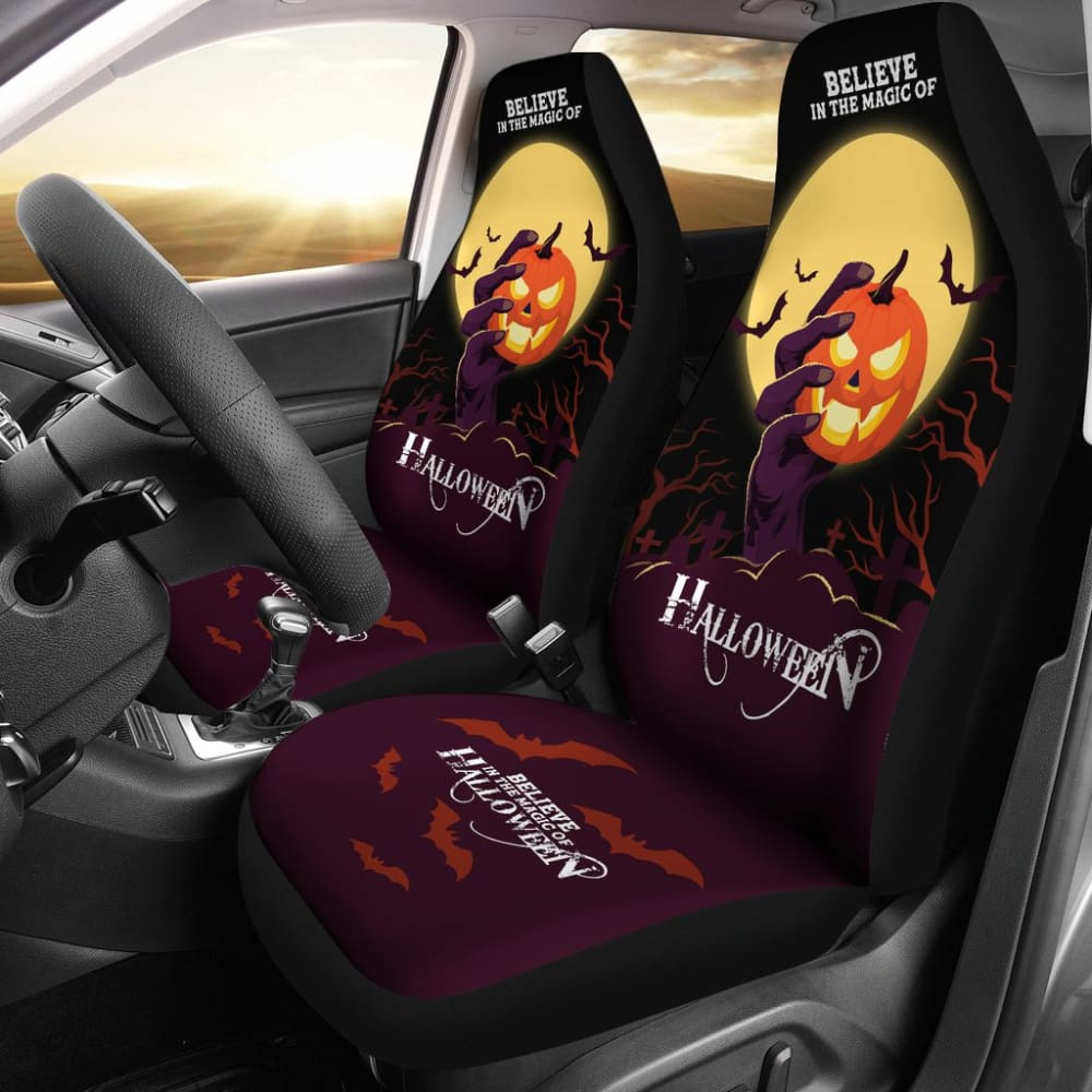 Halloween Car Seat Covers - Spooky & Fun Car Accessories for Trick or Treating | Perfect Gift for Halloween Lovers & Decorations