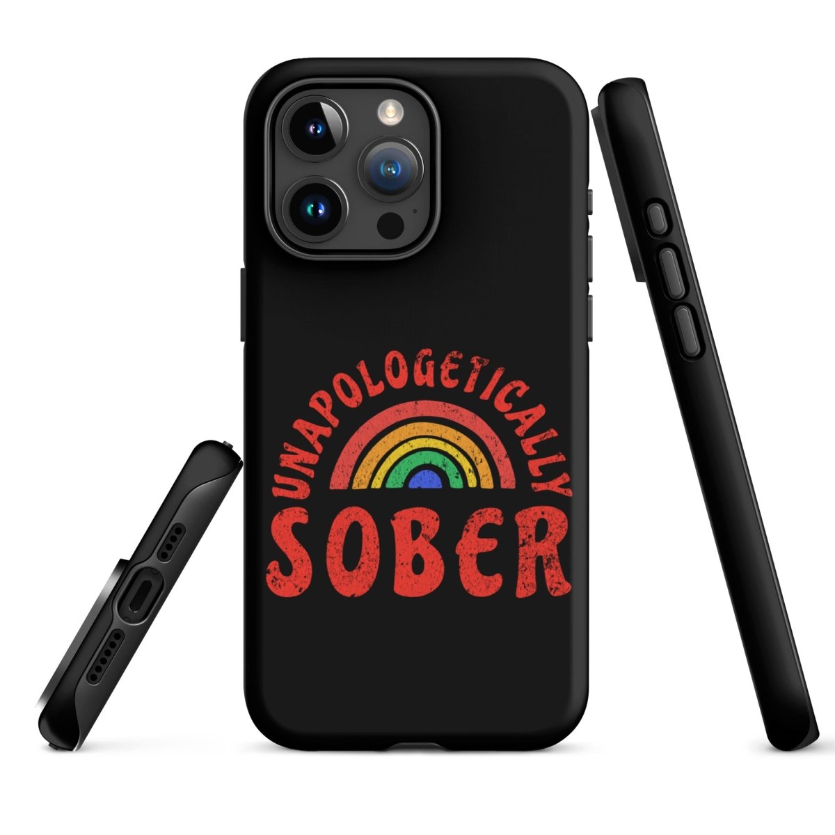 Rainbow iPhone Case - Colorful Protective Cover for iPhone 12/13/14/15 - Shatterproof & Stylish Design - Perfect for Pride Events, LGBTQ+ Support & Everyday Use