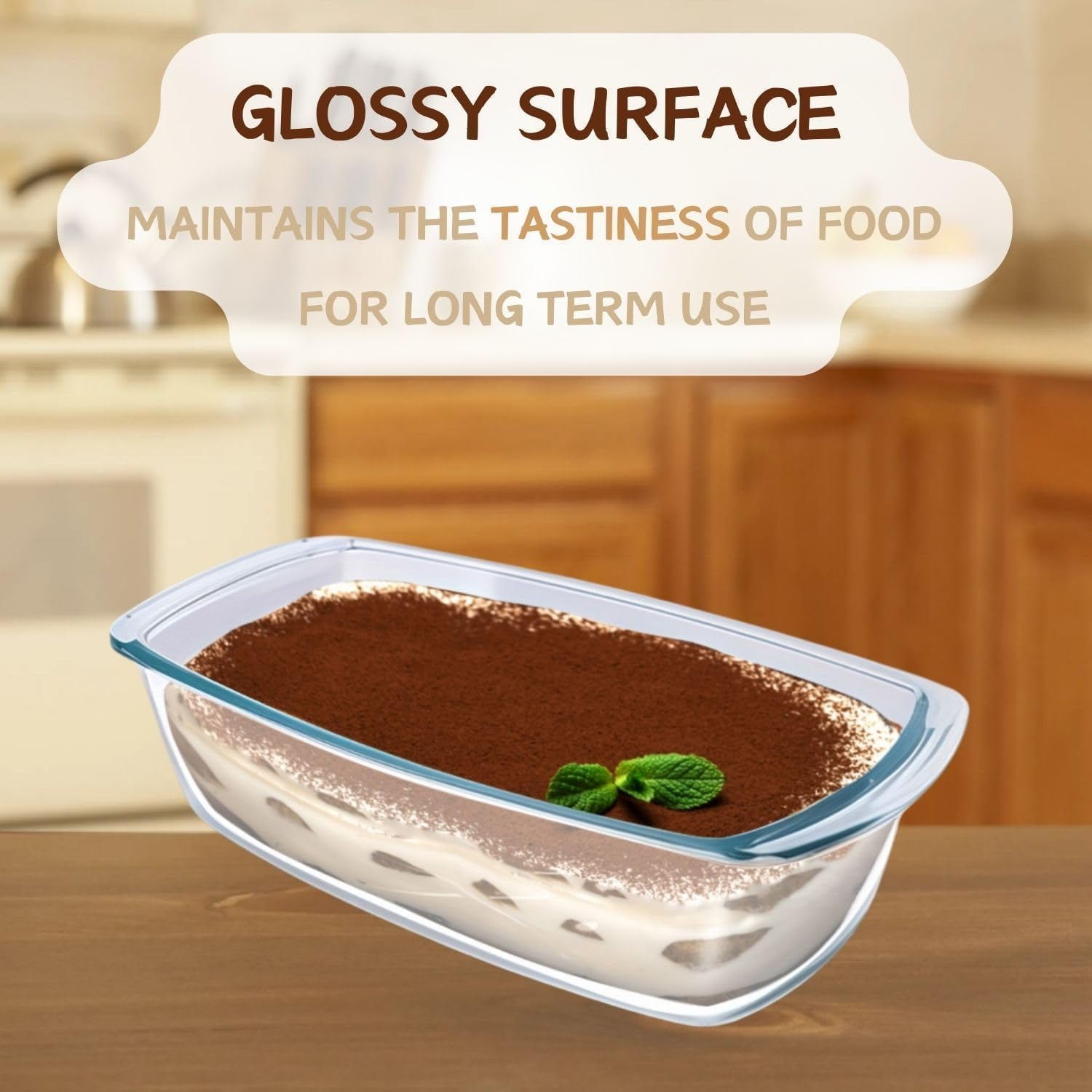 2-Pack Glass Loaf Pan with Lids - 1.9 Quart Baking Dish for Homemade Bread, Banana Bread & Cakes - Oven & Microwave Safe with Non-Slip Handles - Perfect for Holiday Baking, Meal Prep & Gift Giving