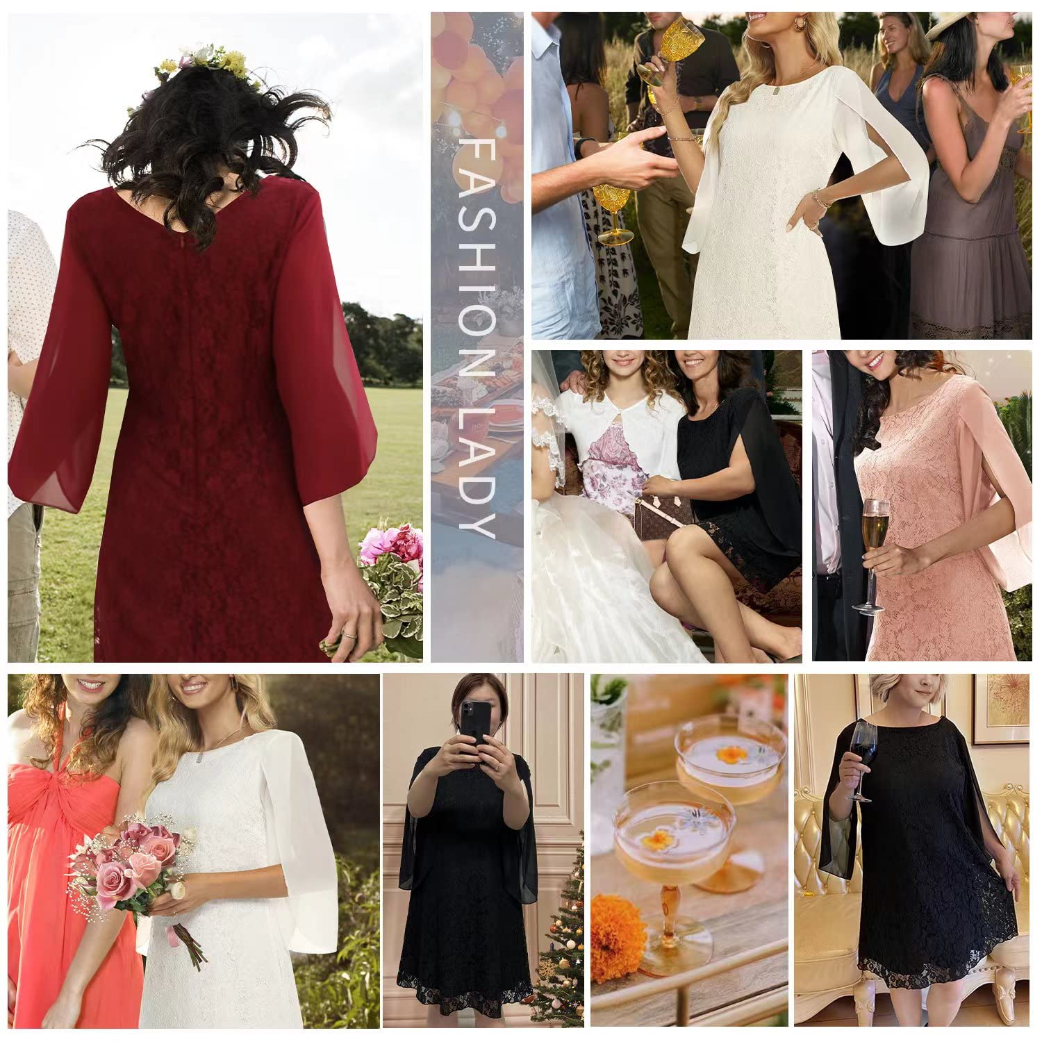 Elegant Women's Lace Sequin Cocktail Dress for Wedding Guest, Prom & Formal Events - Perfect for Evening Parties, Dinners & Special Occasions