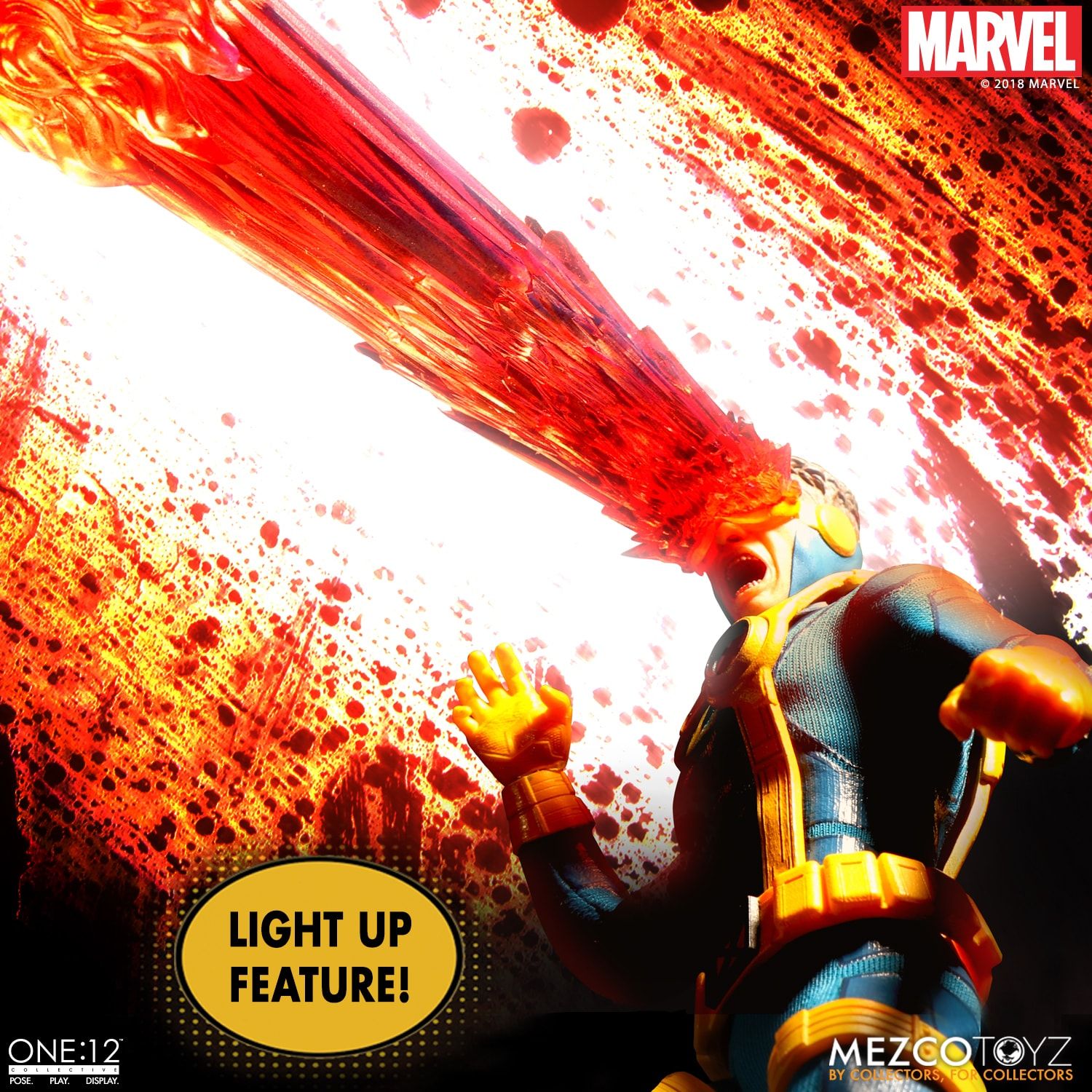 Mezco Toyz One:12 Collective Marvel Comics X-Men Cyclops 1/12 Scale Action Figure - Premium Collectible for Display & Marvel Fans