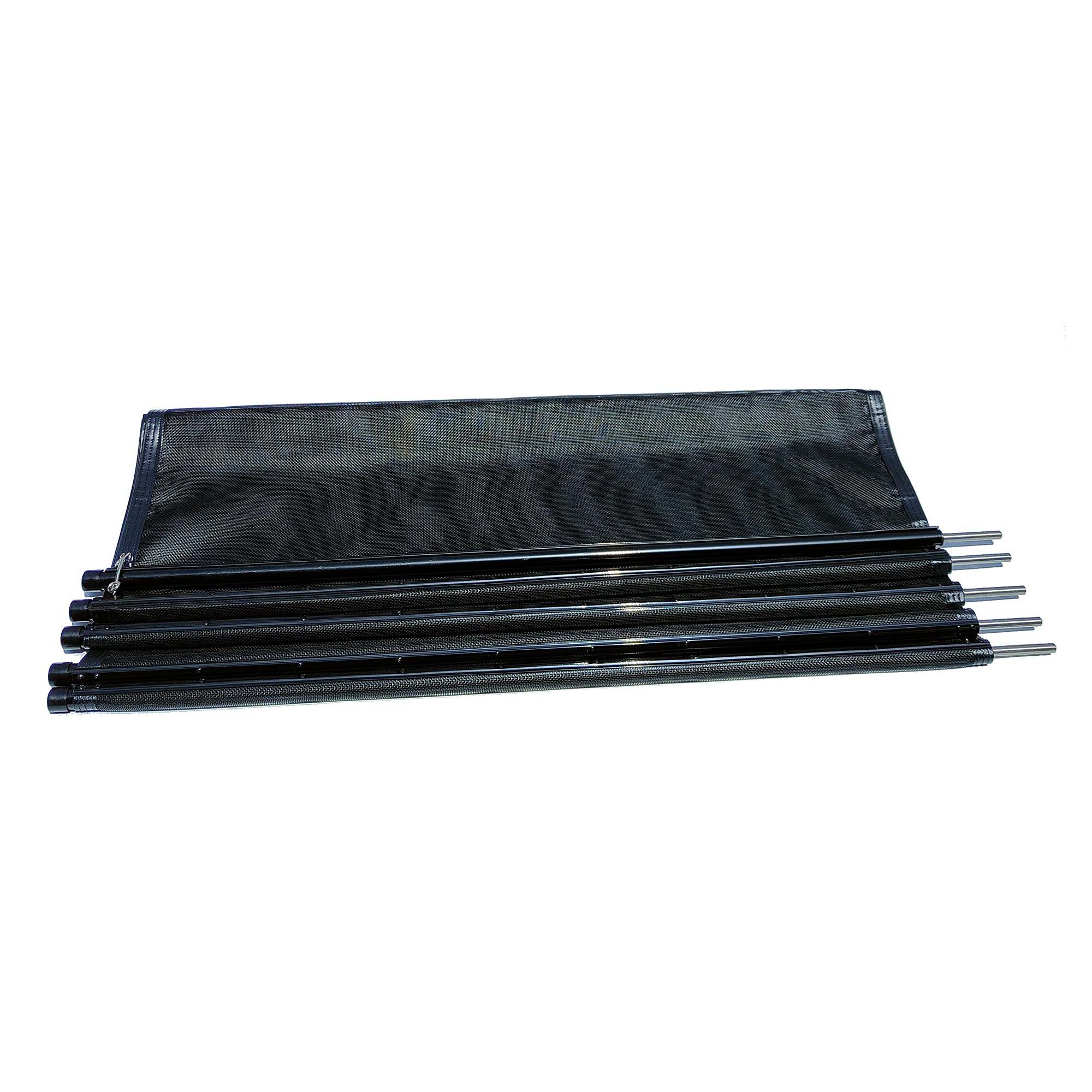 JYOSTORE 4X12 Ft Black Safety Mesh Pool Fence - Easy Installation In-Ground Swimming Pool Barrier for Home & Backyard Safety | Perfect for Families with Kids & Pets