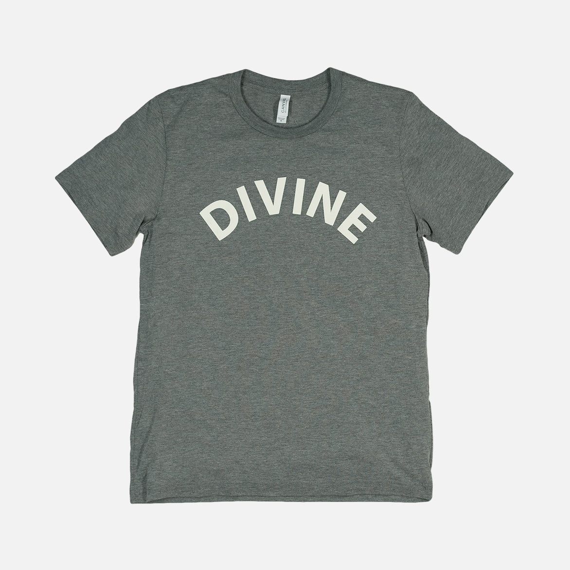 Divine Tee - Soft Cotton Grey T-Shirt for Men & Women | Casual Wear, Lounge, Gym & Everyday Outfits