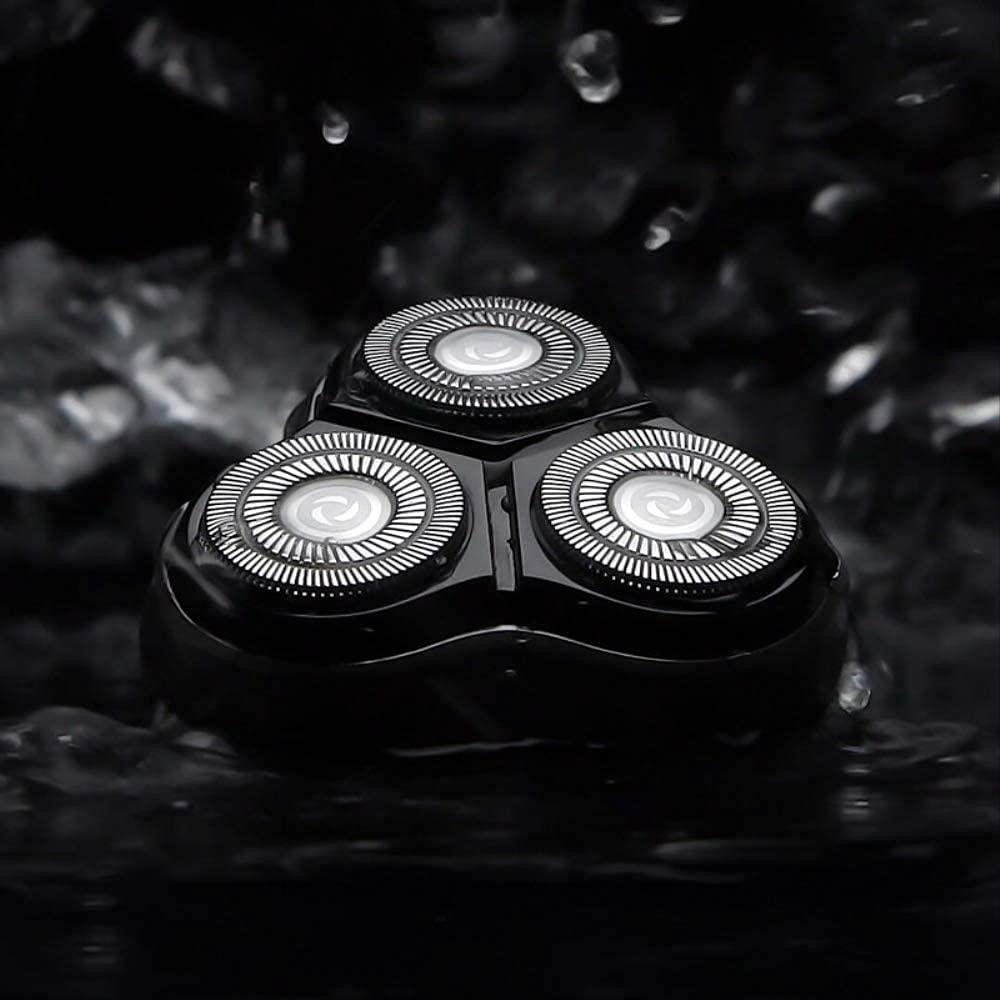 Premium Men's Electric Shaver - 3D Rotary Cordless Rechargeable Razor with Pop-up Trimmer | Waterproof Wet/Dry Shaving | Travel & Daily Grooming Essential | Black