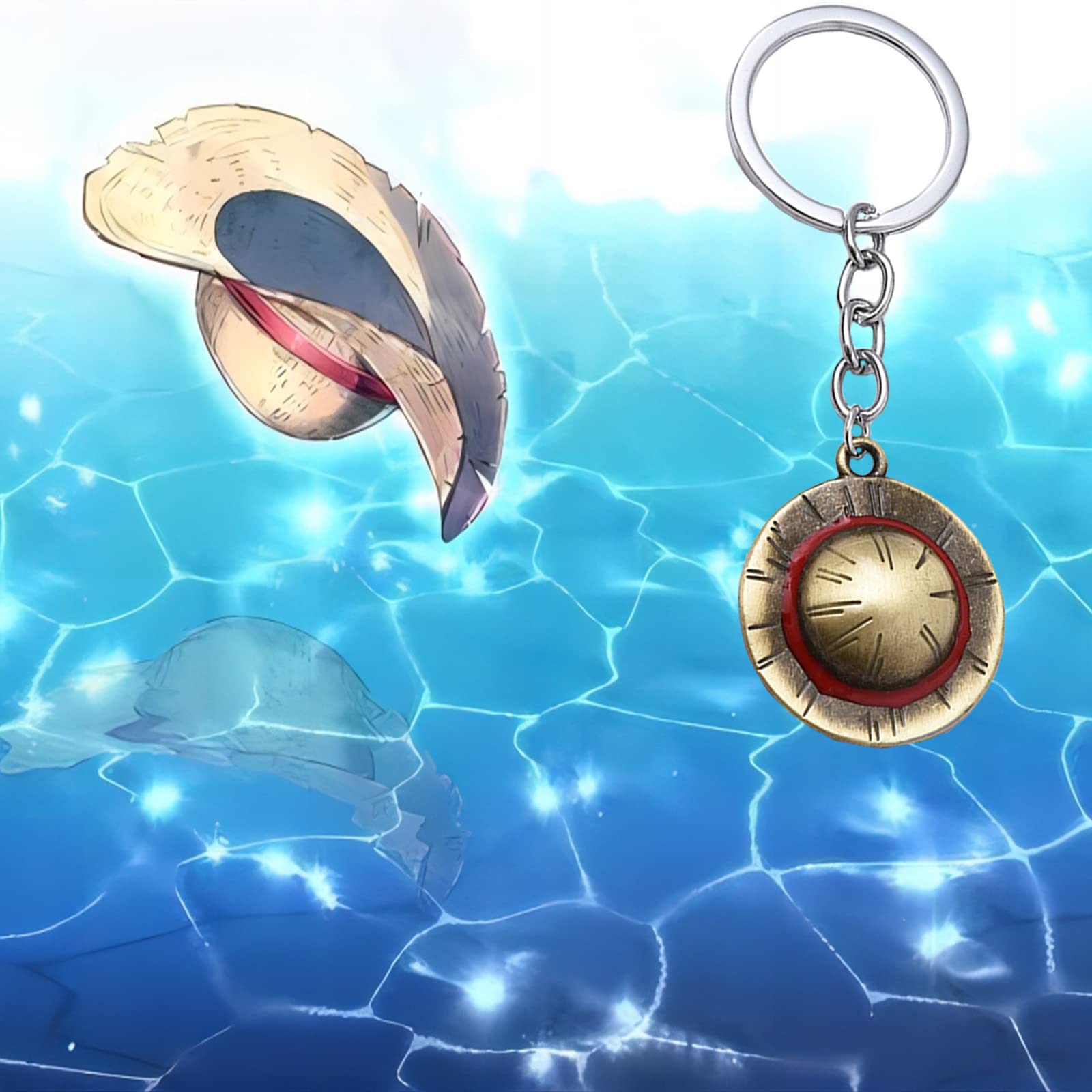 Anime Keychain - Cute Hat Keychain for Movie Fans, Perfect Gift for Women & Men - Great for Backpacks, Bags & Keyrings