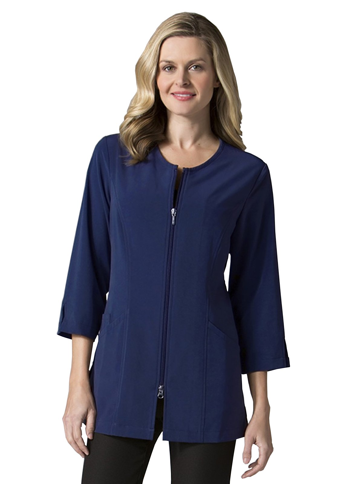Women's 3/4 Sleeve Lab Coat - Maevn Smart Professional Lab Jacket for Nurses, Doctors & Scientists | Perfect for Medical Clinics, Laboratories & Healthcare Workplaces