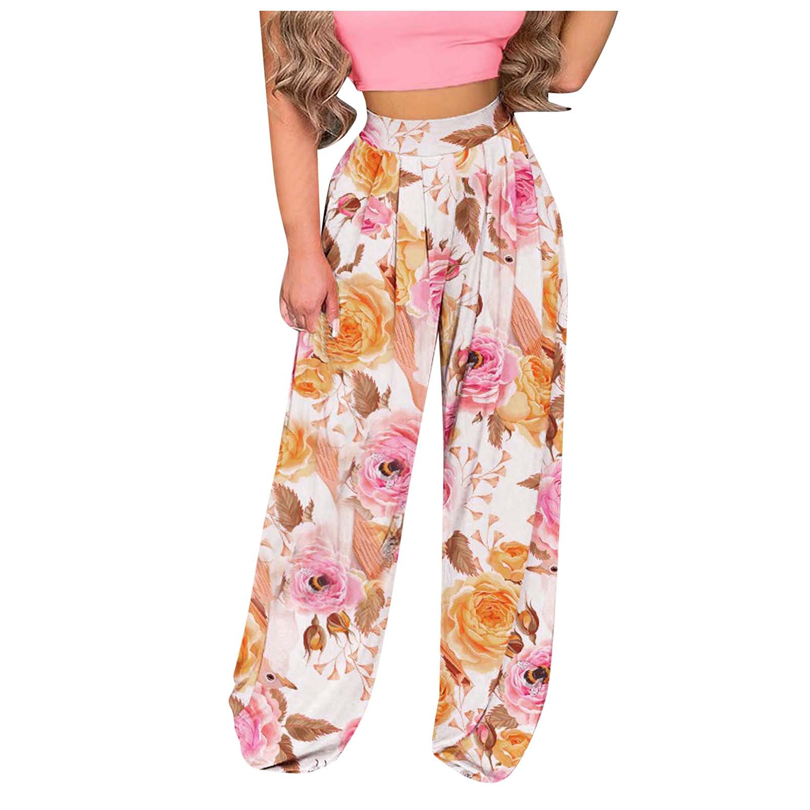 **Women's Plus Size Linen Pants - Straight Leg Cotton Linen Long Pants for Relaxed Fit & Beach Wear | Casual Summer Trousers for Travel & Lounge**