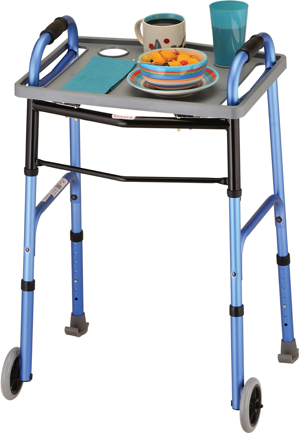 Universal Walker Tray - Adjustable & Removable Tray for Walkers and Rollators - Perfect for Meals, Reading & Activities (Fits Most Standard Walkers)