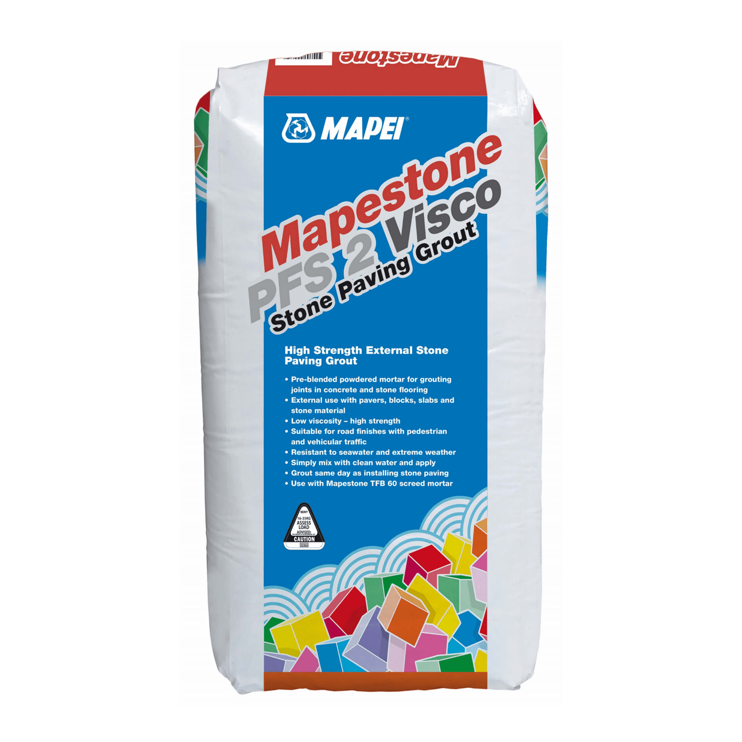 Mapei Mapestone PFS 2 Viscoelastic Adhesive 295 Grey - Premium Tile and Stone Adhesive for Floors and Walls - Perfect for Bathroom, Kitchen, and Outdoor Tile Installations