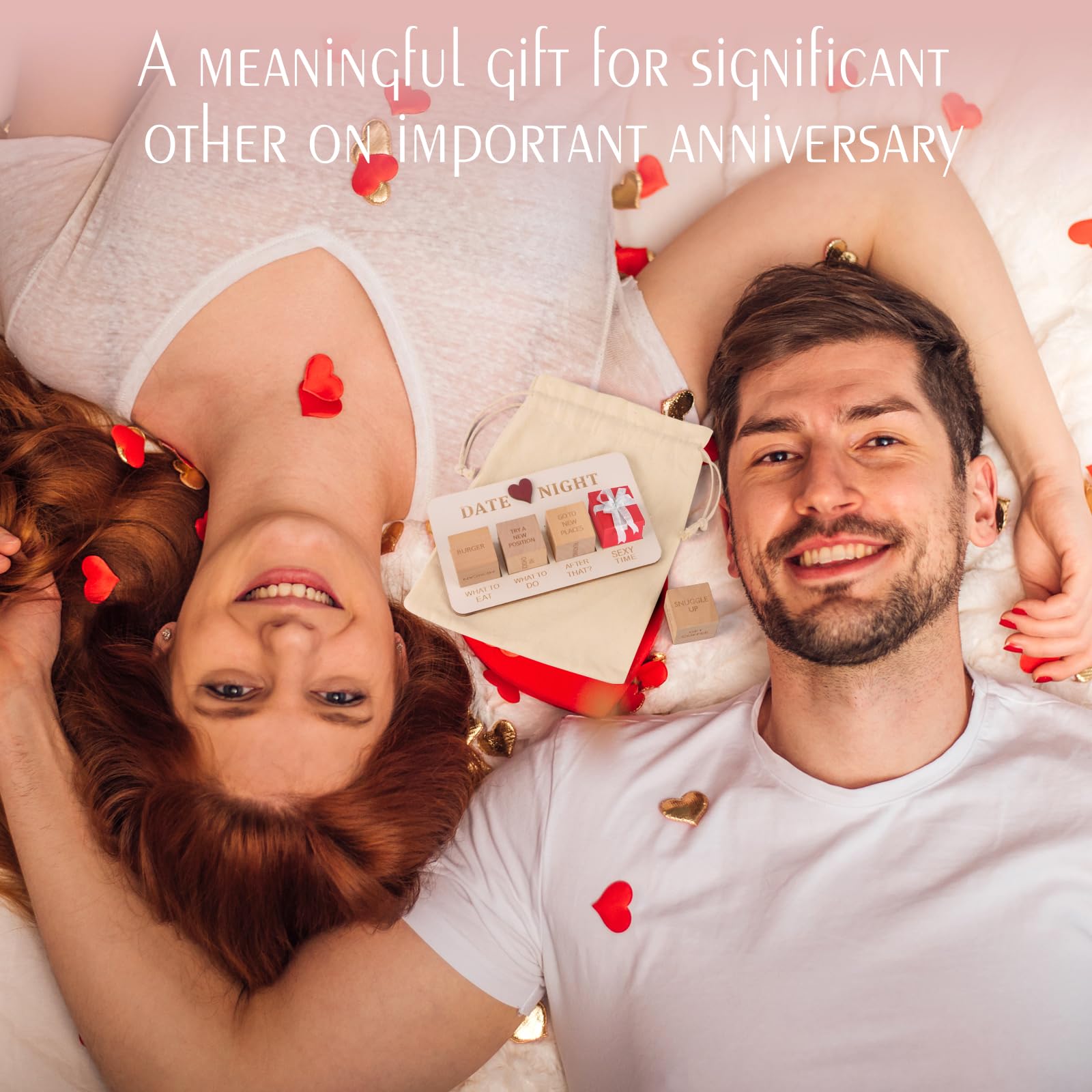 Date Night Dice - Fun Wooden Decision Game for Couples | Valentine's & Anniversary Gift
