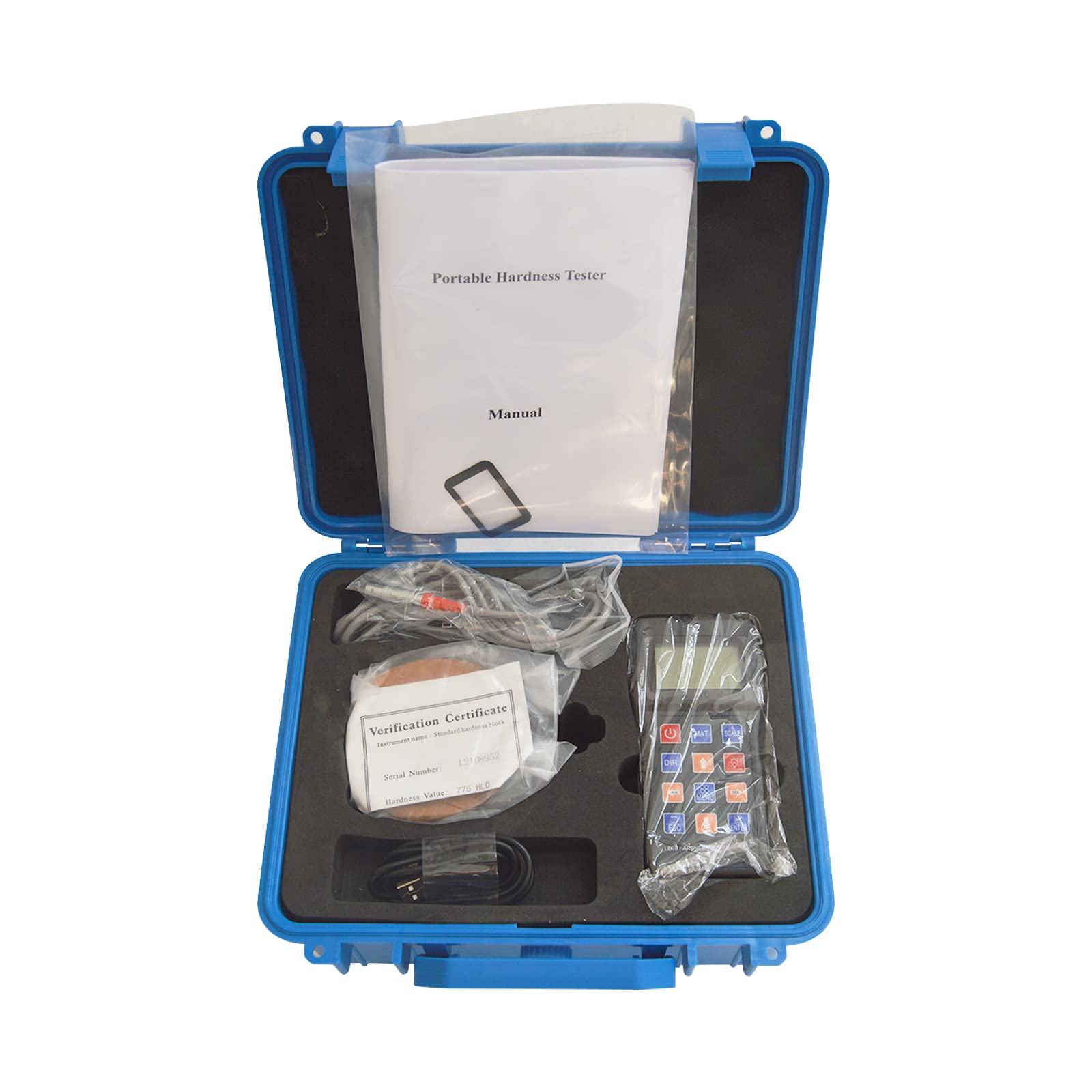 TECHTONGDA Digital Leeb Hardness Tester with LCD Display - Portable Metal Hardness Gauge for Steel, Aluminum & Alloys | On-Site Metal Testing for Construction, Manufacturing & Quality Control