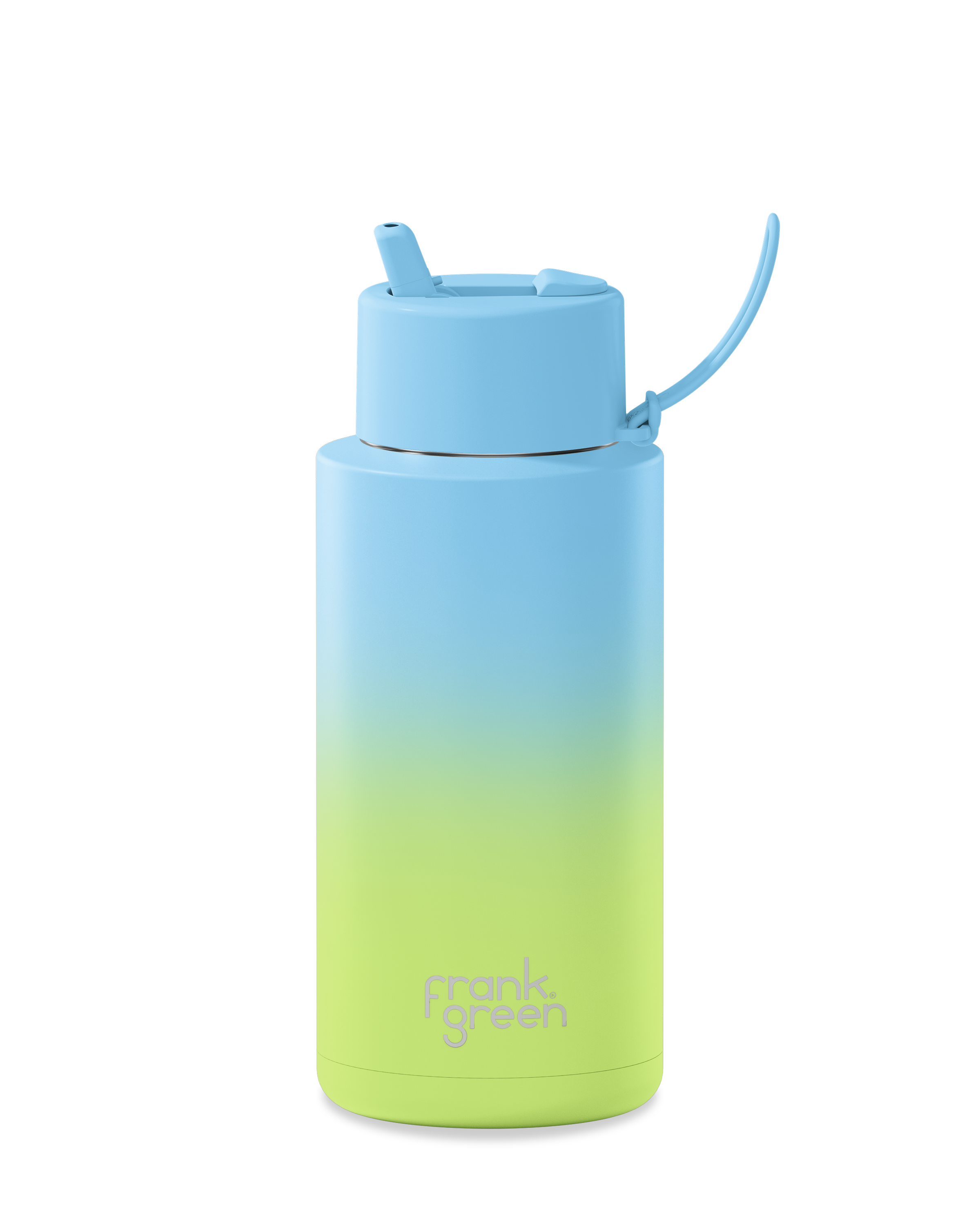 Gradient Ceramic Reusable Water Bottle 34oz (1000ml) - Eco-Friendly Travel & Gym Bottle for Hot & Cold Beverages