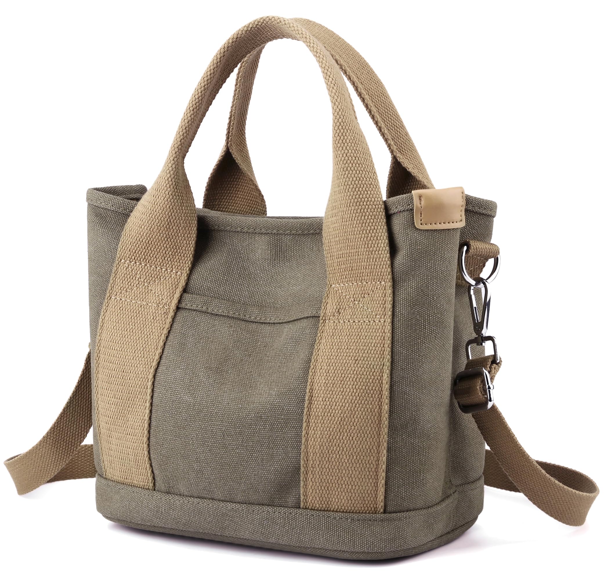 Stylish Canvas Tote Bag with Zipper for Women - Crossbody Shoulder Bag, Satchel Hobo & Messenger Purse 2024 | Perfect for Work, Travel & Everyday Use