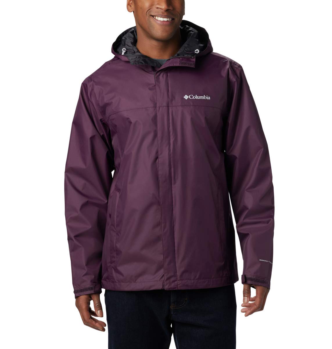 Columbia Men's Big Watertight™ II Waterproof Jacket - Black Cherry, 4X Large - Outdoor Hiking, Camping & Rainy Day Protection