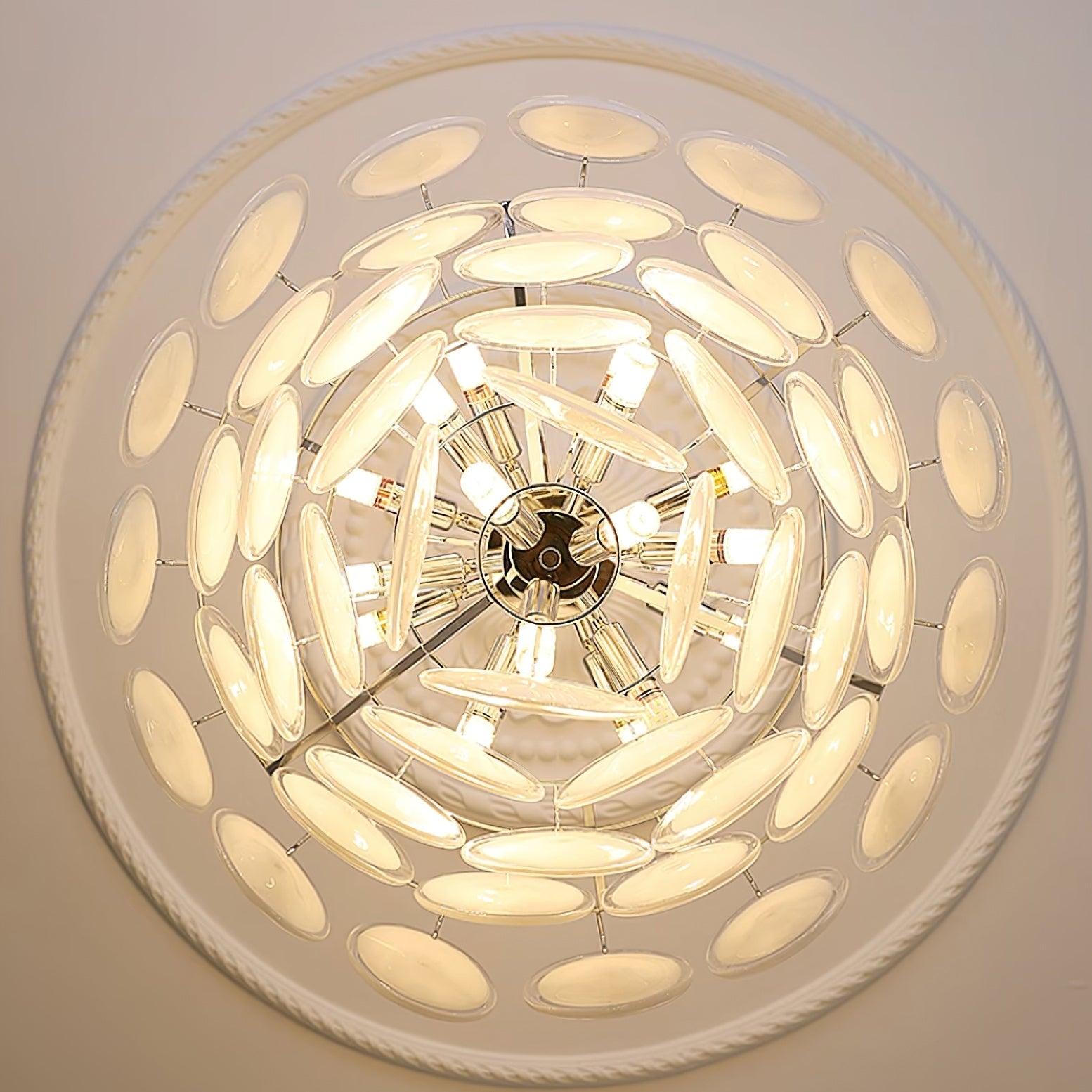 Bettina Murano Glass Chandelier - Elegant Venetian Crystal Ceiling Light Fixture for Dining Room, Living Room & Bedroom Decor