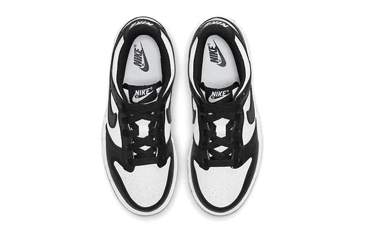 Nike Kids Dunk Low Retro Sneakers - White & Black - Comfortable & Stylish Basketball Shoes for Boys & Girls - Perfect for School, Sports & Casual Wear