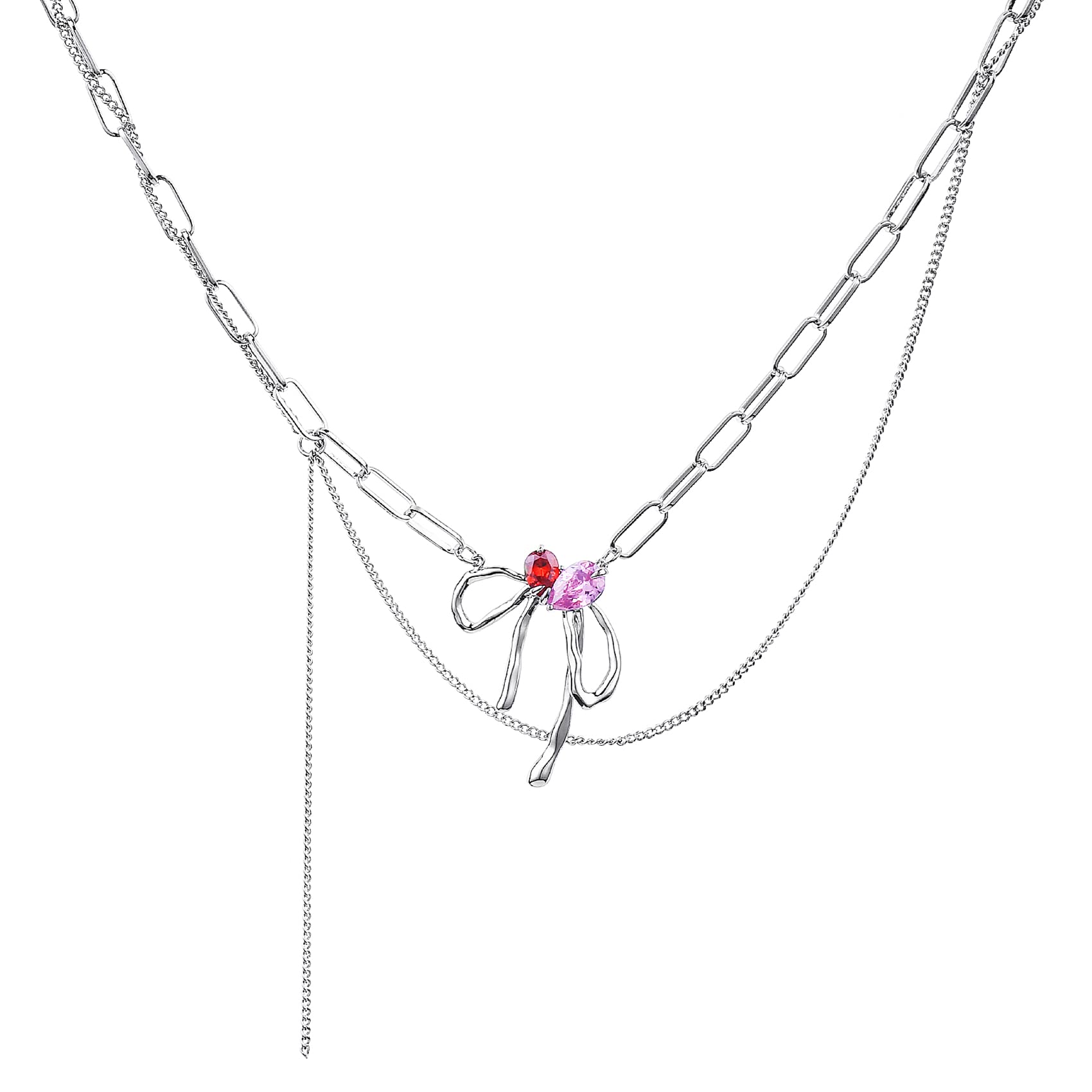 Elegant Preppy Choker Necklace with Pendant - Dainty Gold/Silver Jewelry for Women & Teen Girls - Perfect for Parties, Dates, and Everyday Wear