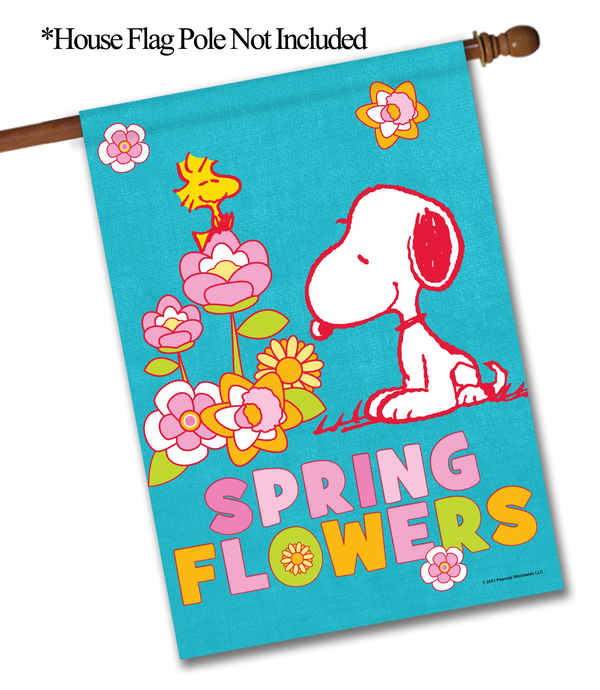 PEANUTS® Spring Flowers House Flag 28