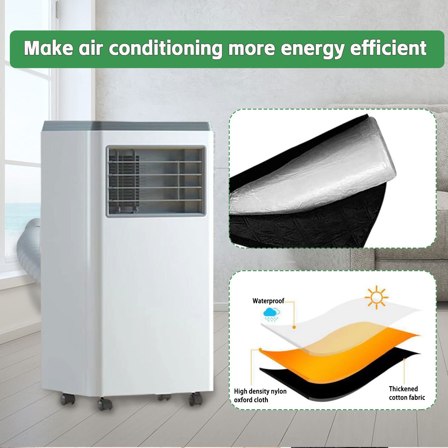 Insulated Portable Air Conditioner Hose Cover - Universal 5
