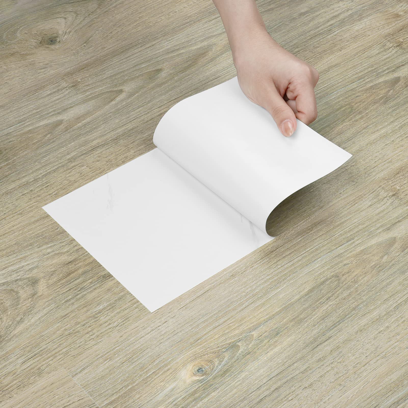 6x36 Inch Peel and Stick Floor Tiles - Waterproof Self-Adhesive Wood Flooring Planks for Bathroom, Kitchen, Bedroom, Basement & Garage - Easy DIY Wall & Countertop Covering (4-Pack) - Perfect for Home Renovation & Rental Property Upgrades